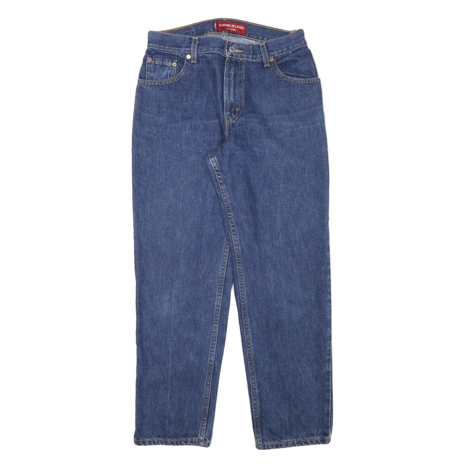 LEVI'S Womens Denim Blue Slim Straight Jeans Cotton Blend W29 L28 Classic Refurbished - N/A refurbished available on Cerqular
