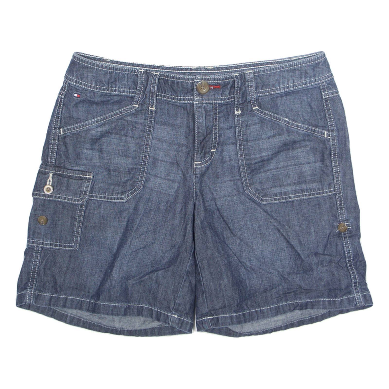 Buy TOMMY HILFIGER Turn Up Option Womens Denim Shorts Blue M W30 Refurbished - $28.59 TOMMY HILFIGER Turn Up Option Womens Denim Shorts Blue M W30 Refurbished - N/A refurbished available on Cerqular
