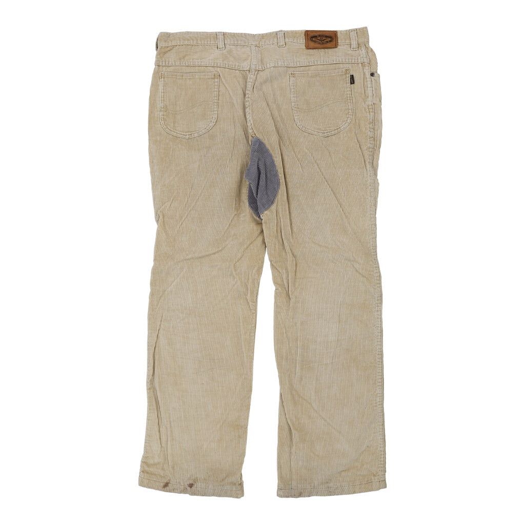 El Paso Cord Trousers - 40W 32L Beige Cotton Refurbished - Thrifted (note: this is a term often used to describe second- refurbished available on Cerqular