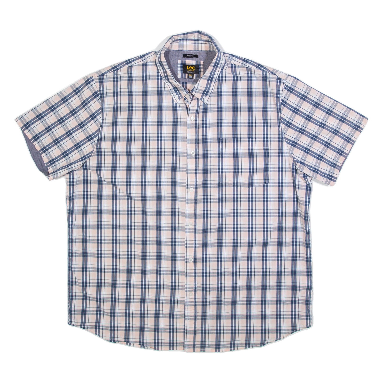 LEE Mens Shirt Blue Check 2XL Refurbished - N/A refurbished available on Cerqular