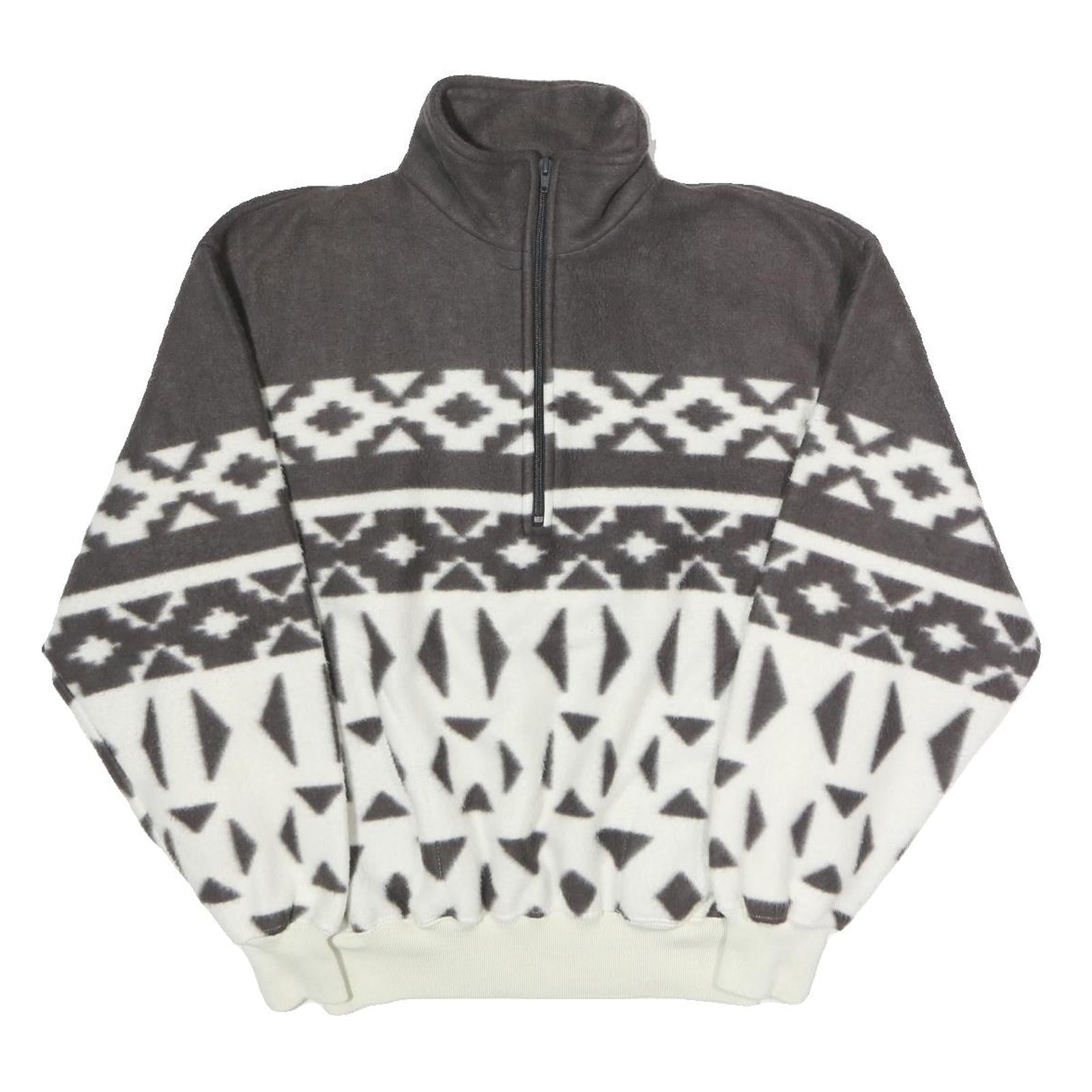Buy TRADER BAY Mens Grey & White Patterned Fleece Jacket M Polyester Zip Neck Refurbished - $37.69 TRADER BAY Mens Grey & White Patterned Fleece Jacket M Polyester Zip Neck Refurbished - N/A refurbished available on Cerqular