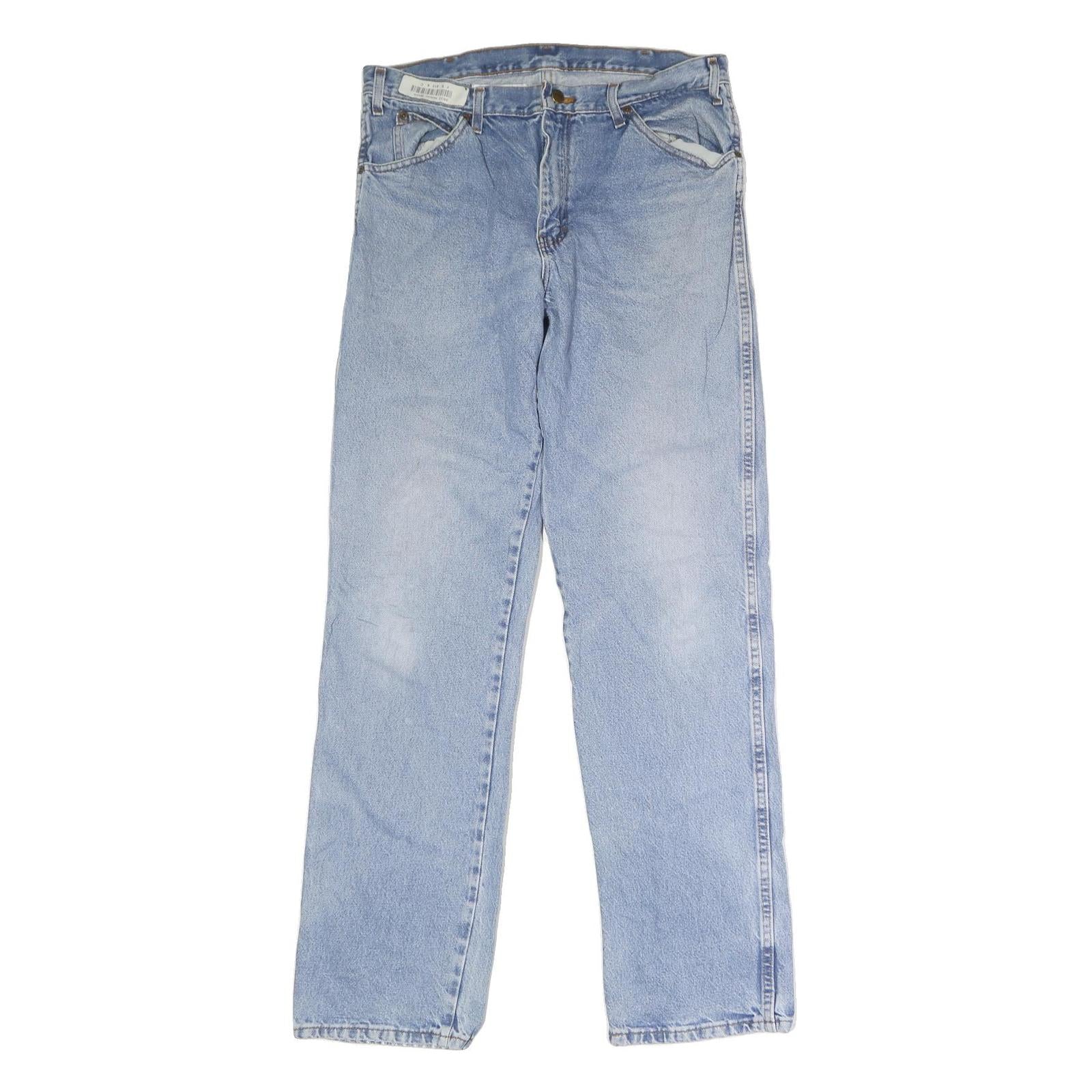 DICKIES Mens Jeans Blue Regular Straight Denim Light W34 L34 Classic Button Refurbished - N/A refurbished available on Cerqular