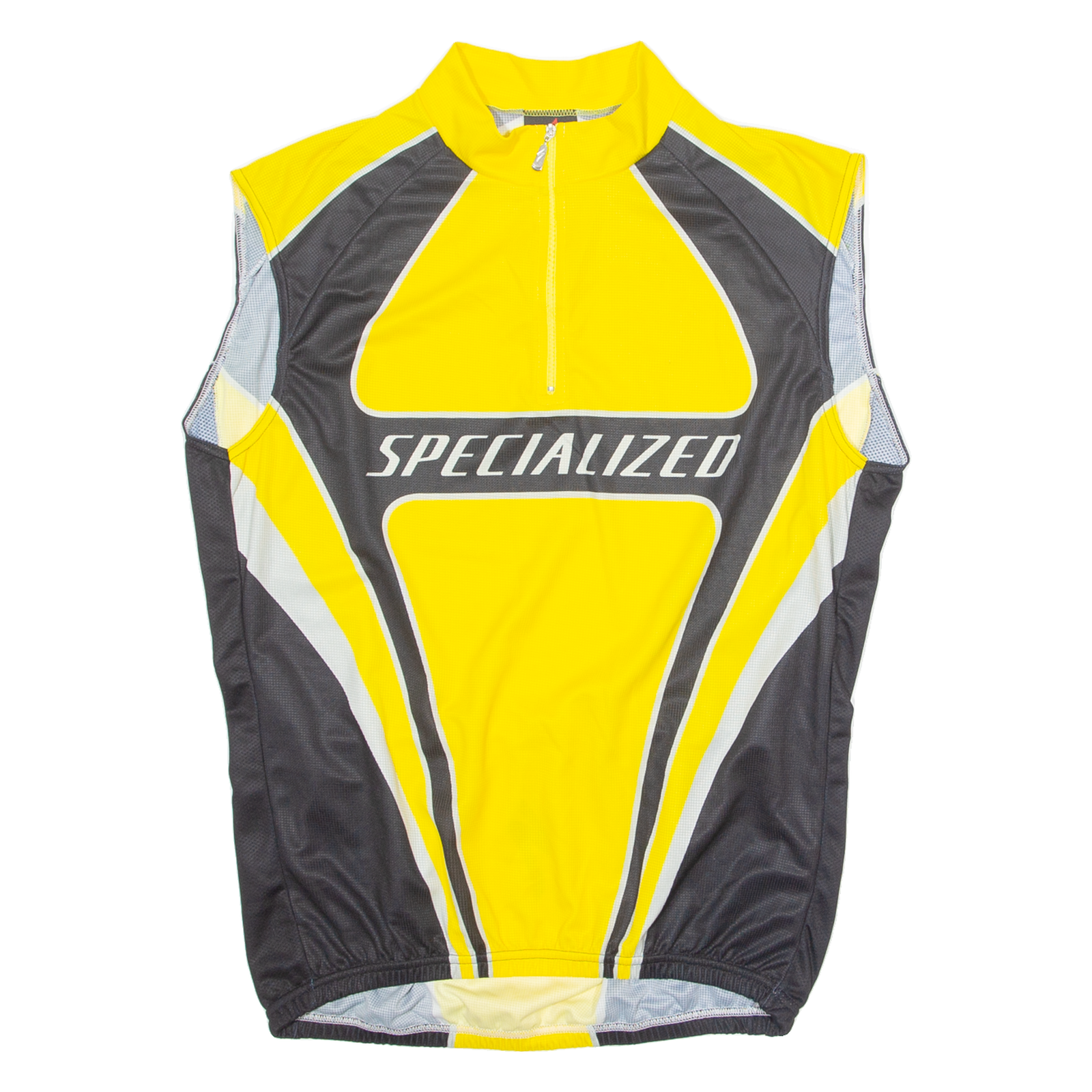 SPECIALIZED Cycling Mens Jersey Yellow Sleeveless 1/4 Zip 2XL Refurbished - N/A refurbished available on Cerqular