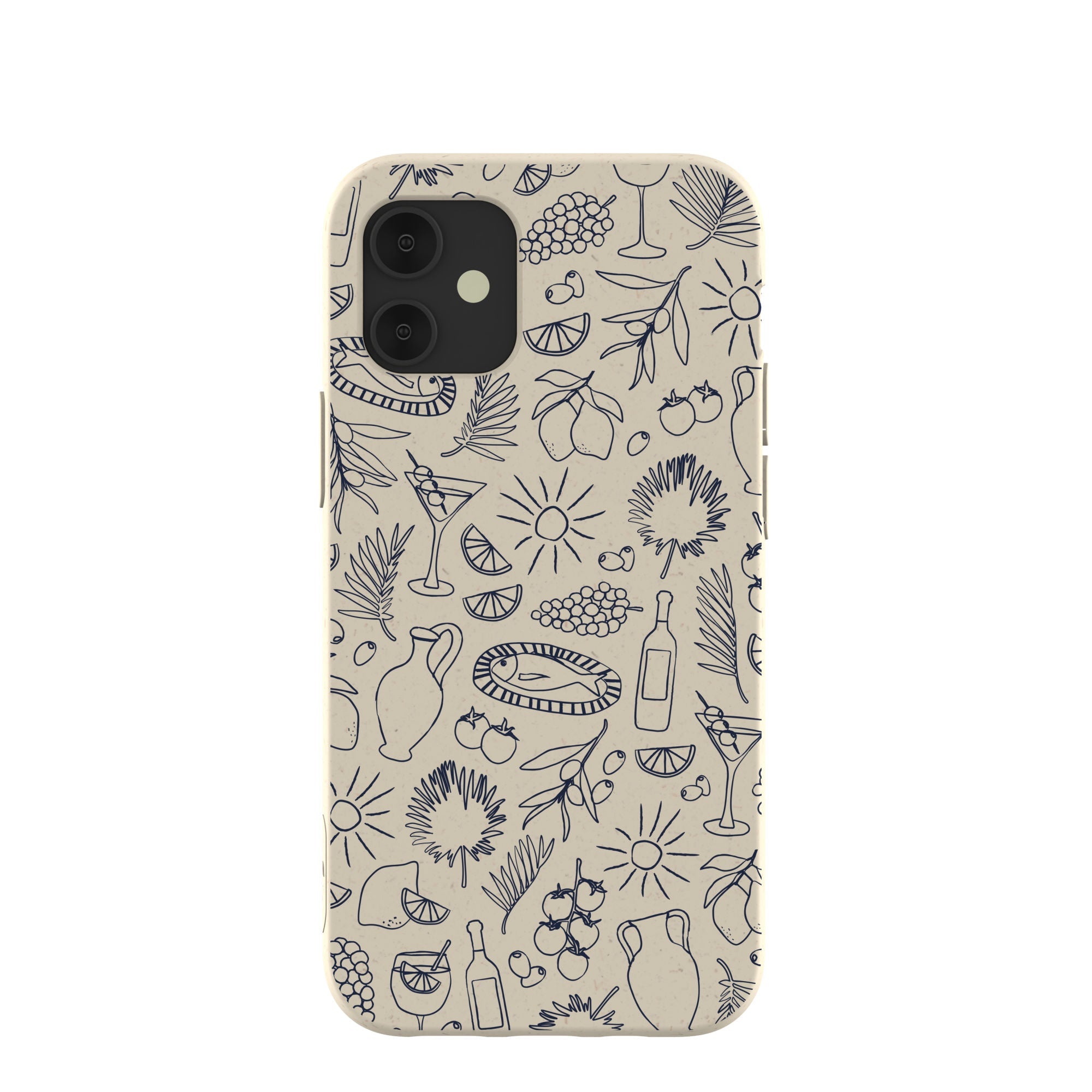 London Fog Mediterranean Moments iPhone 12 Mini Case Refurbished - Pela Case refurbished available on Cerqular