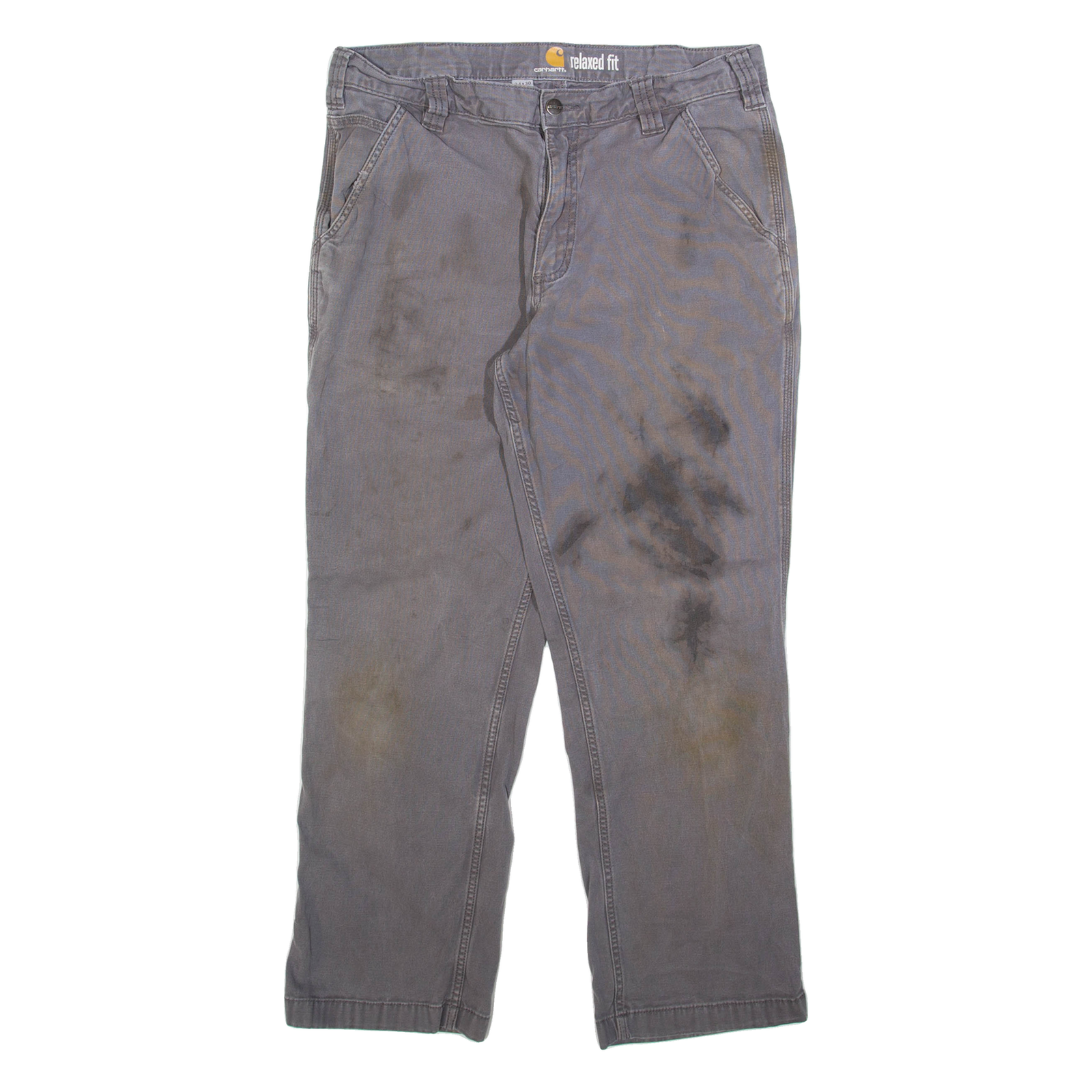 CARHARTT Mens Trousers Grey Relaxed Straight W34 L30 Refurbished - N/A refurbished available on Cerqular