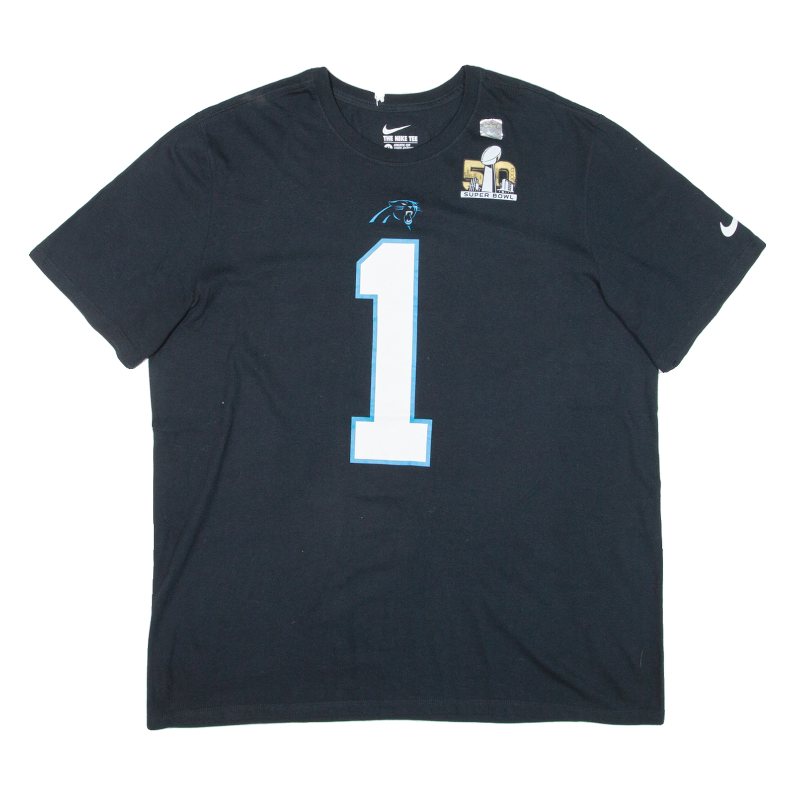 NIKE 50 Super Bowl Mens T-Shirt Black USA XL Refurbished - N/A refurbished available on Cerqular