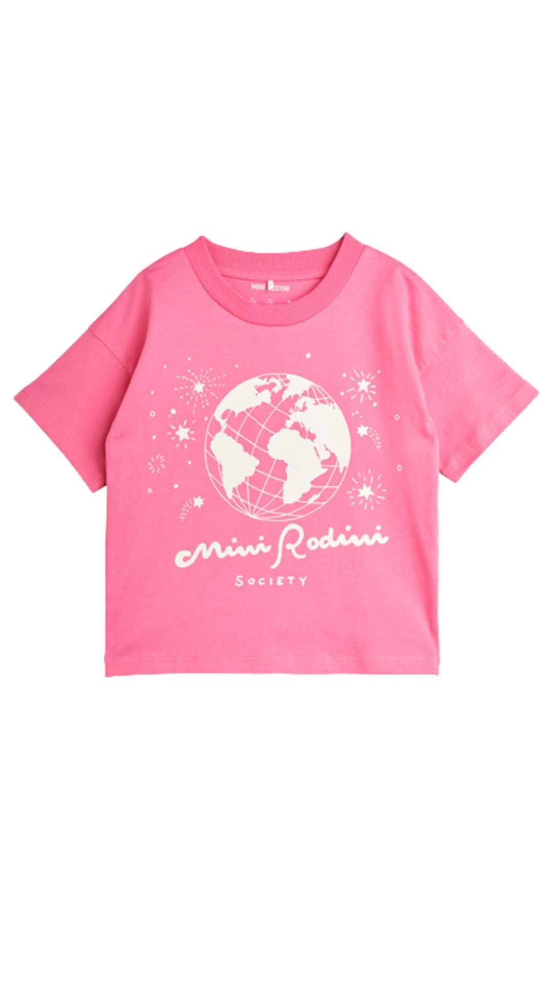 Mini Rodini Society T-shirt - Pink | Size: 80/86cm Refurbished - N/A (Note: This brand may not be well-known globally refurbished available on Cerqular