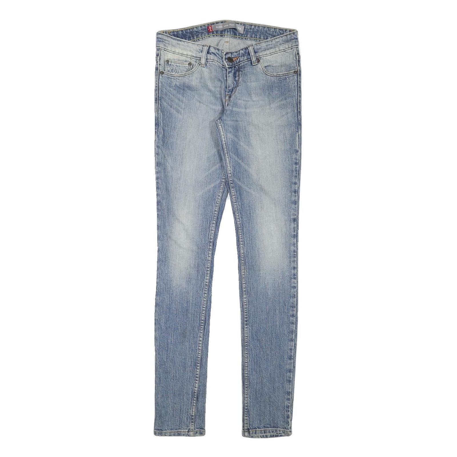 LEVI'S Womens Slim Blue Denim Light Wash Jeans W28 L33 Classic Cotton Blend Zip Refurbished - N/A refurbished available on Cerqular