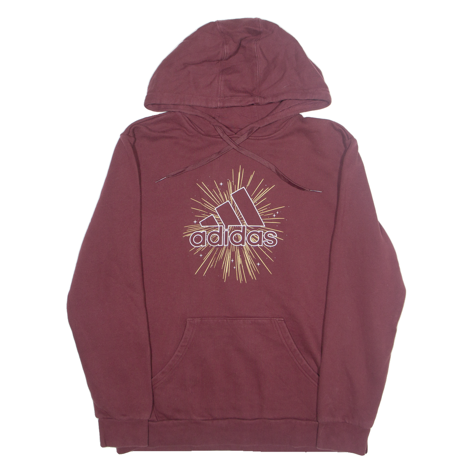 ADIDAS Womens Maroon Hoodie L Refurbished - N/A refurbished available on Cerqular