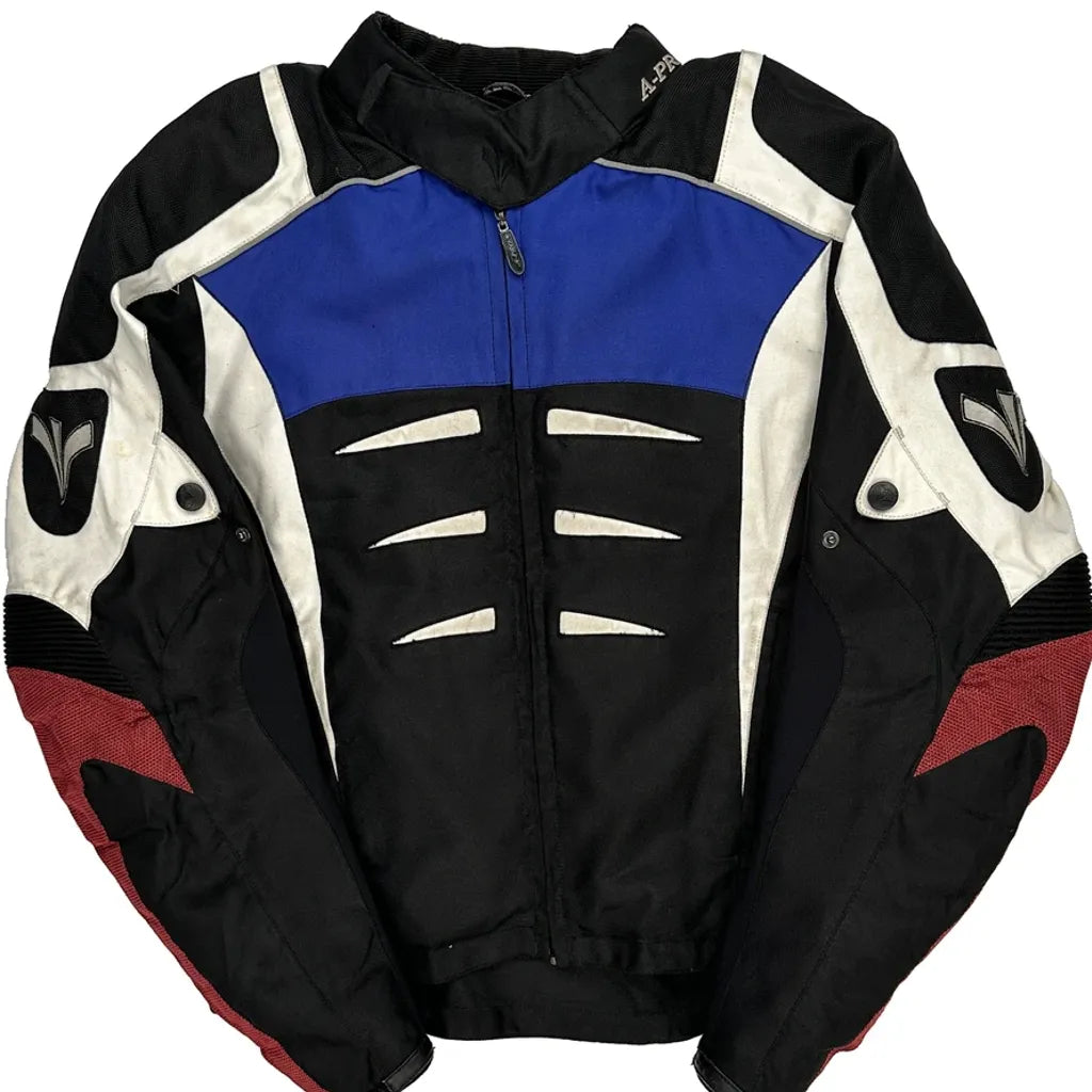 Unbranded Graphic Jacket - Large Black Polyester Refurbished - Thrifted (note: this is a term often used to describe second- refurbished available on Cerqular