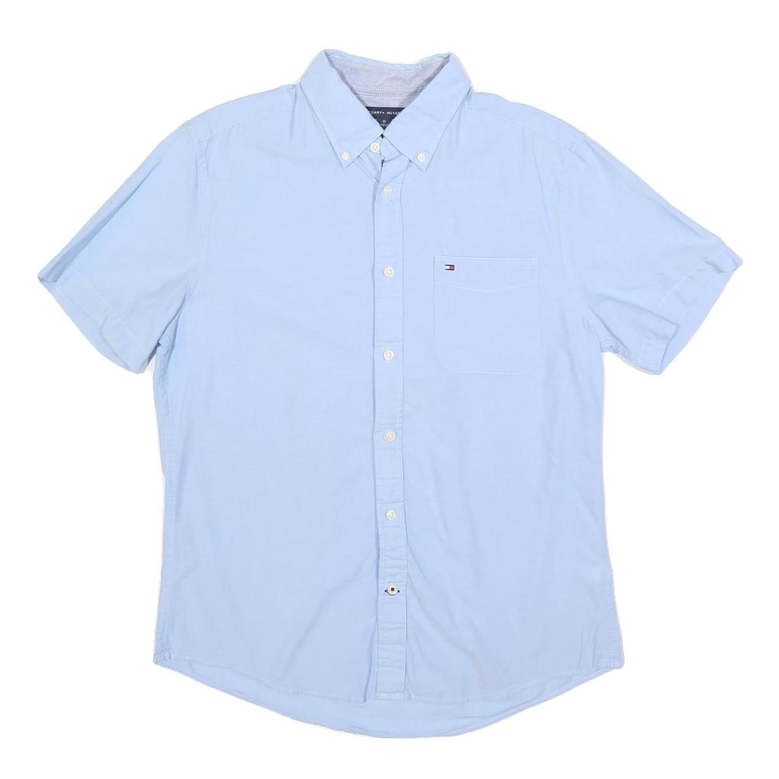 Buy TOMMY HILFIGER Mens Blue Cotton Blend Shirt M Classic Button-Down Collar Short Refurbished - $35.09 TOMMY HILFIGER Mens Blue Cotton Blend Shirt M Classic Button-Down Collar Short Refurbished - N/A refurbished available on Cerqular