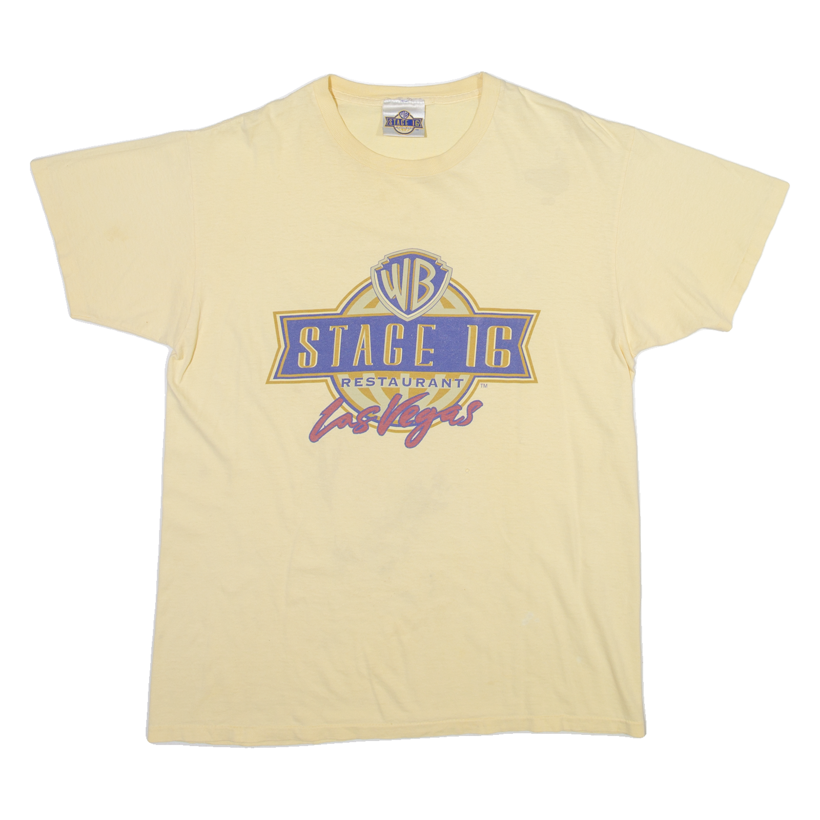 WARNER BROS Las Vegas Mens T-Shirt Yellow USA XL Refurbished - N/A refurbished available on Cerqular