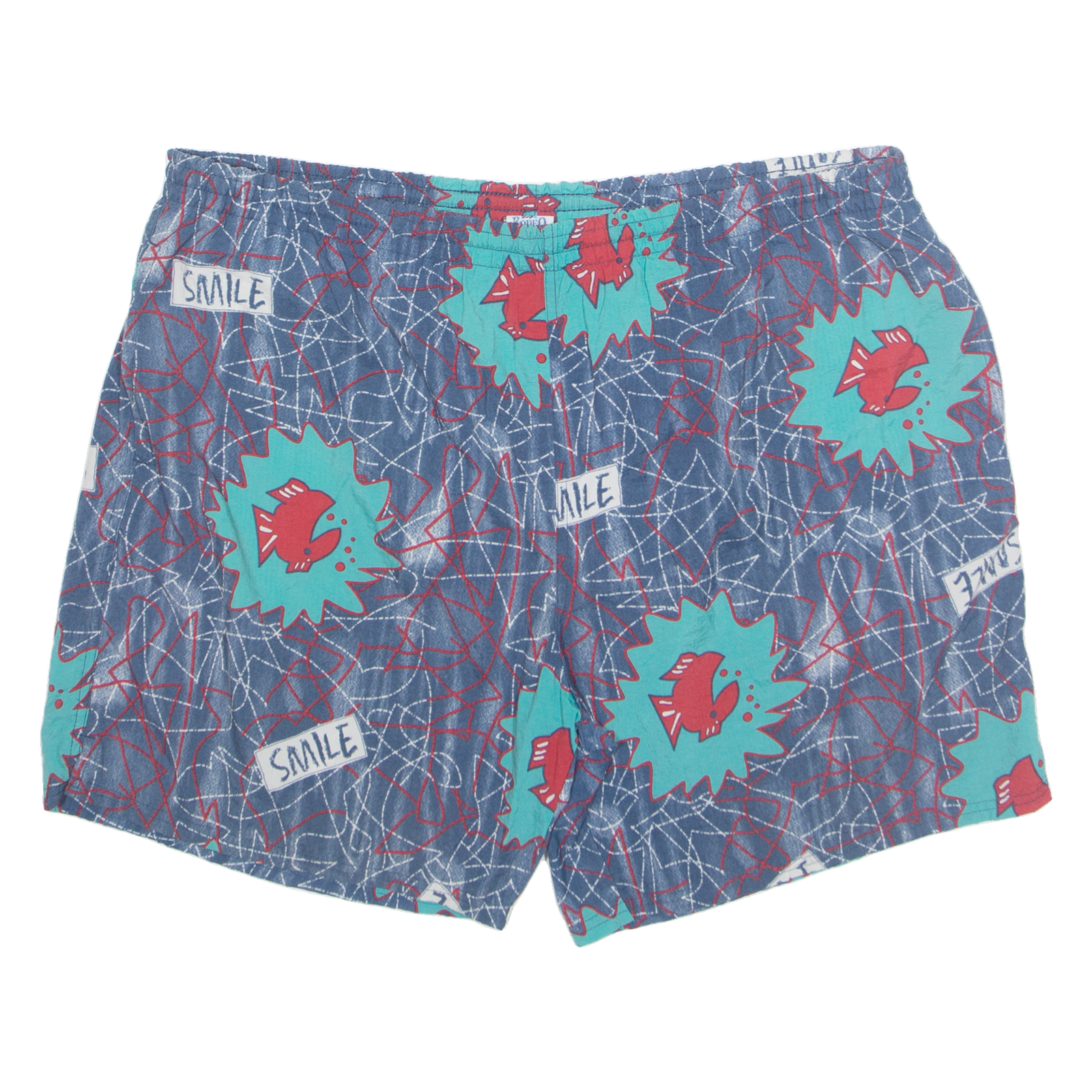 RODEO Mesh Lined Fish Mens Swimming Shorts Blue 2XL W40 Refurbished - N/A refurbished available on Cerqular