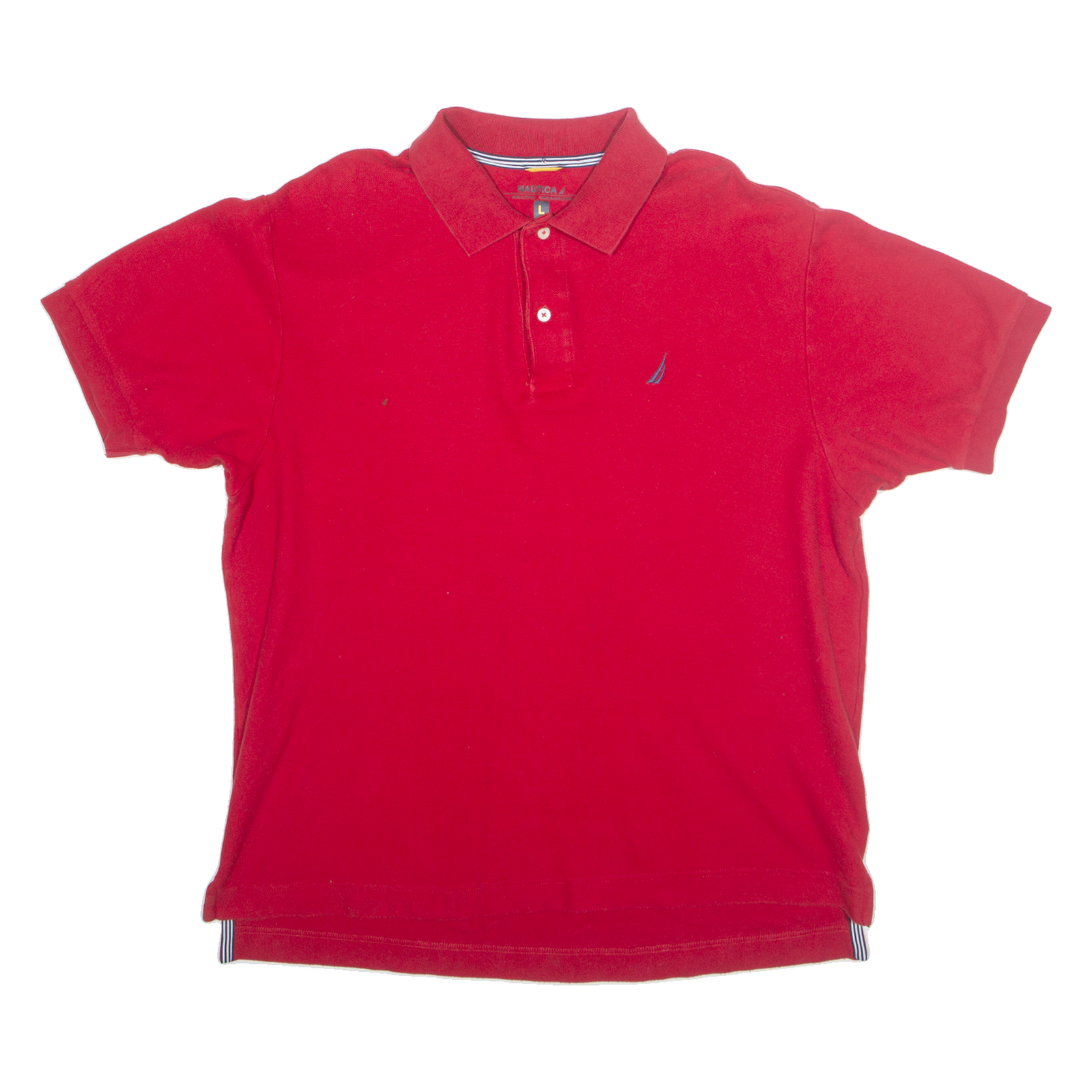 NAUTICA Mens Polo Shirt Red L Refurbished - N/A refurbished available on Cerqular