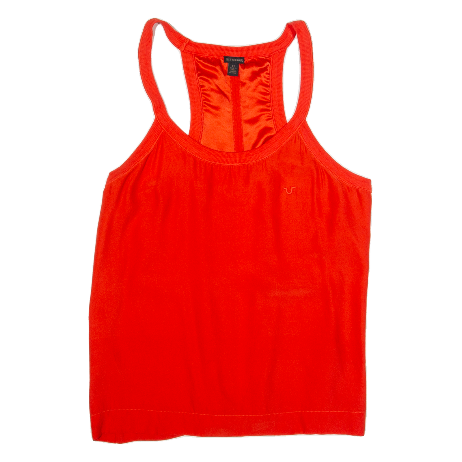 TRUE RELIGION Womens Bardot Vest Red Sleeveless S Refurbished - N/A refurbished available on Cerqular