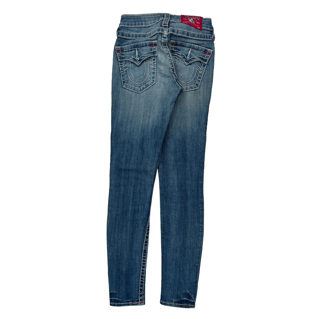 True Religion Skinny Jeans - 22W UK 0 Blue Cotton Refurbished - Thrifted (note: this is a term often used to describe second- refurbished available on Cerqular