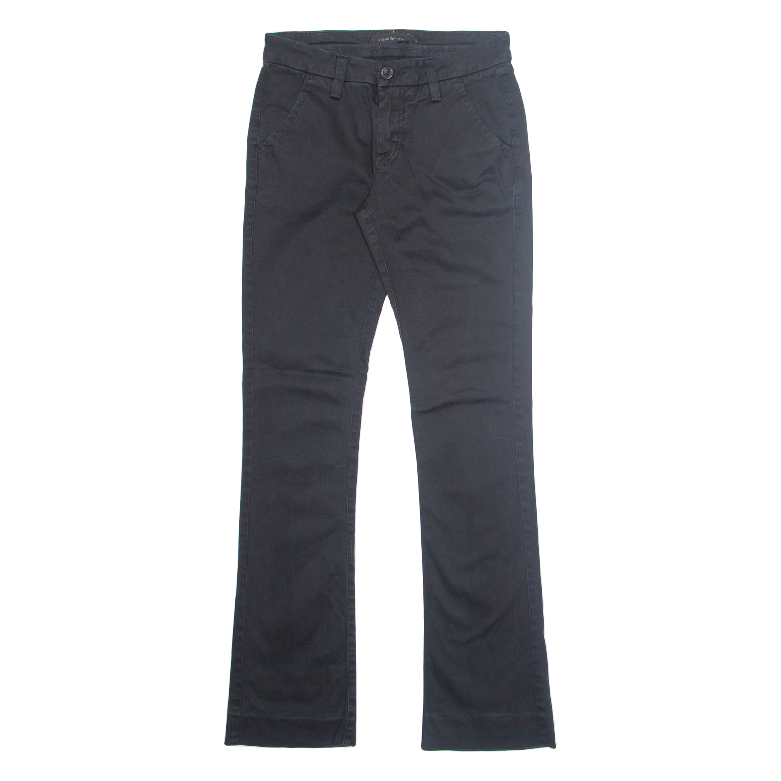 CALVIN KLEIN JEANS Chino Womens Trousers Black Slim Bootcut W36 L26 Refurbished - N/A refurbished available on Cerqular