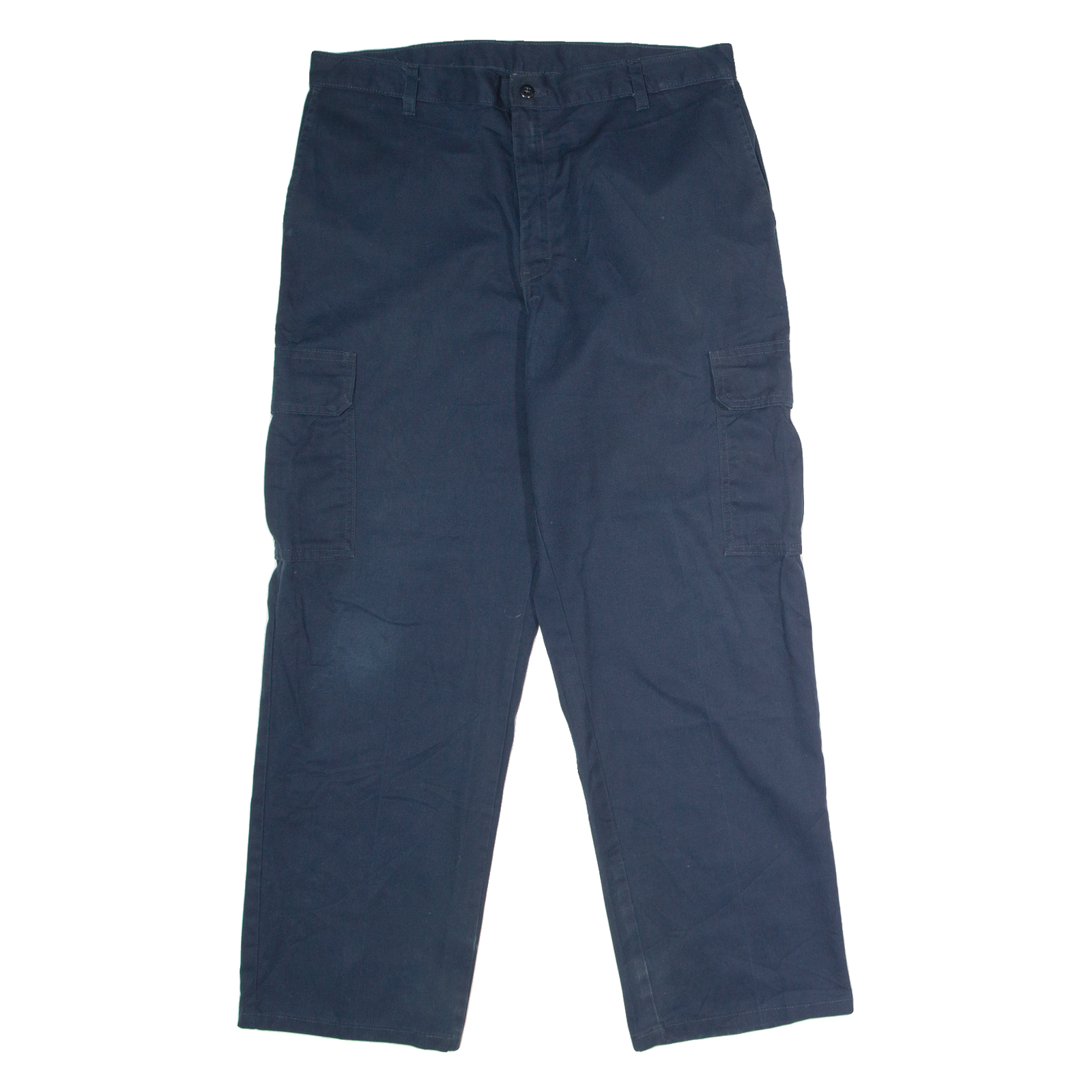 DICKIES Workwear Cargo Mens Trousers Blue Regular Straight W34 L30 Refurbished - N/A refurbished available on Cerqular
