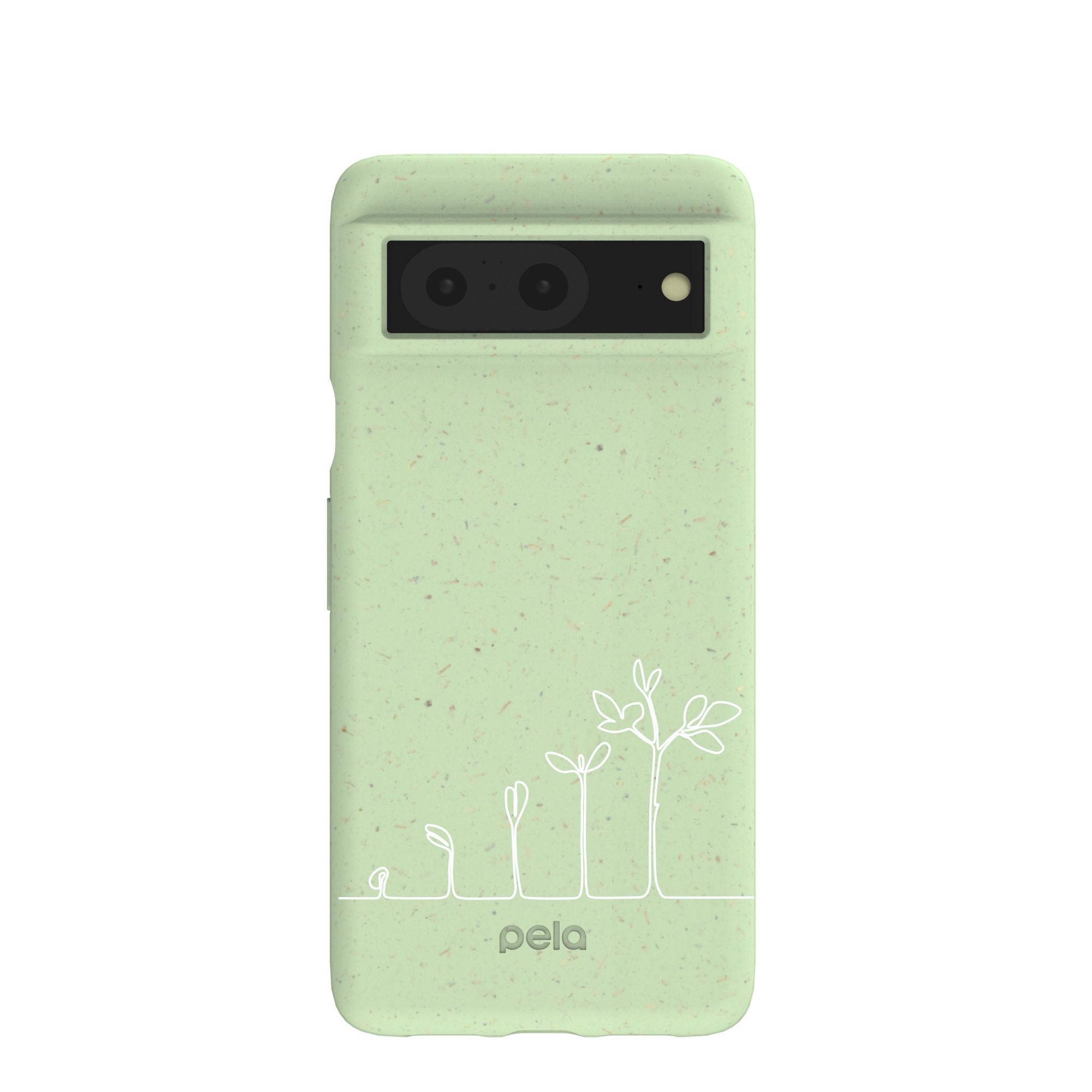 Sage Green Grow and Flourish Google Pixel 8 Case Refurbished - Pela Case refurbished available on Cerqular