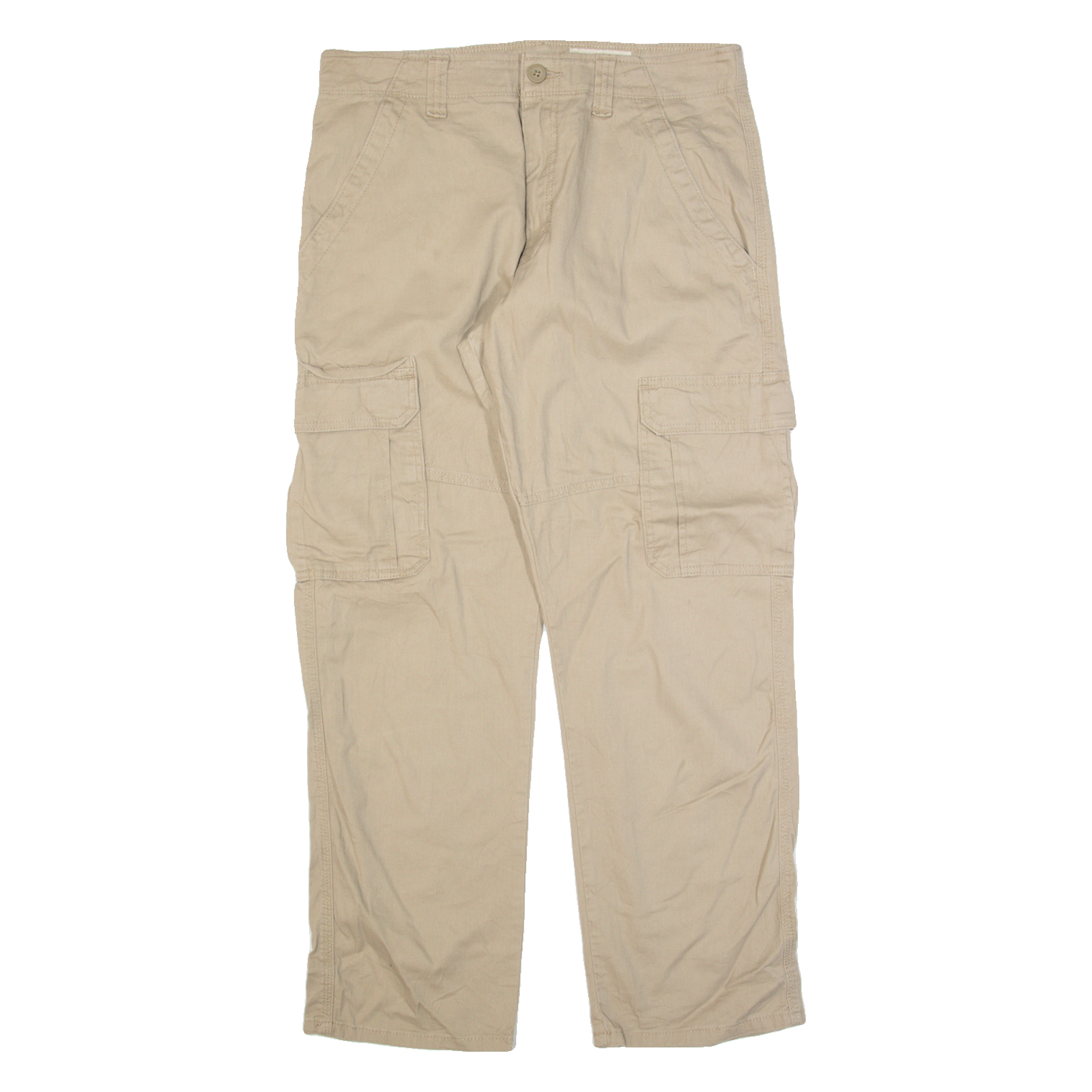 WRANGLER Cargo Mens Trousers Beige Relaxed Straight W32 L30 Refurbished - N/A refurbished available on Cerqular