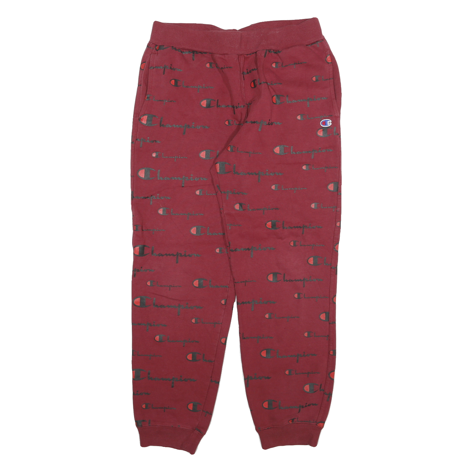 Buy CHAMPION Womens Joggers Red & Black All Over Logo Slim Tapered XL W30 L28 Refurbished - $28.59 CHAMPION Womens Joggers Red & Black All Over Logo Slim Tapered XL W30 L28 Refurbished - N/A refurbished available on Cerqular