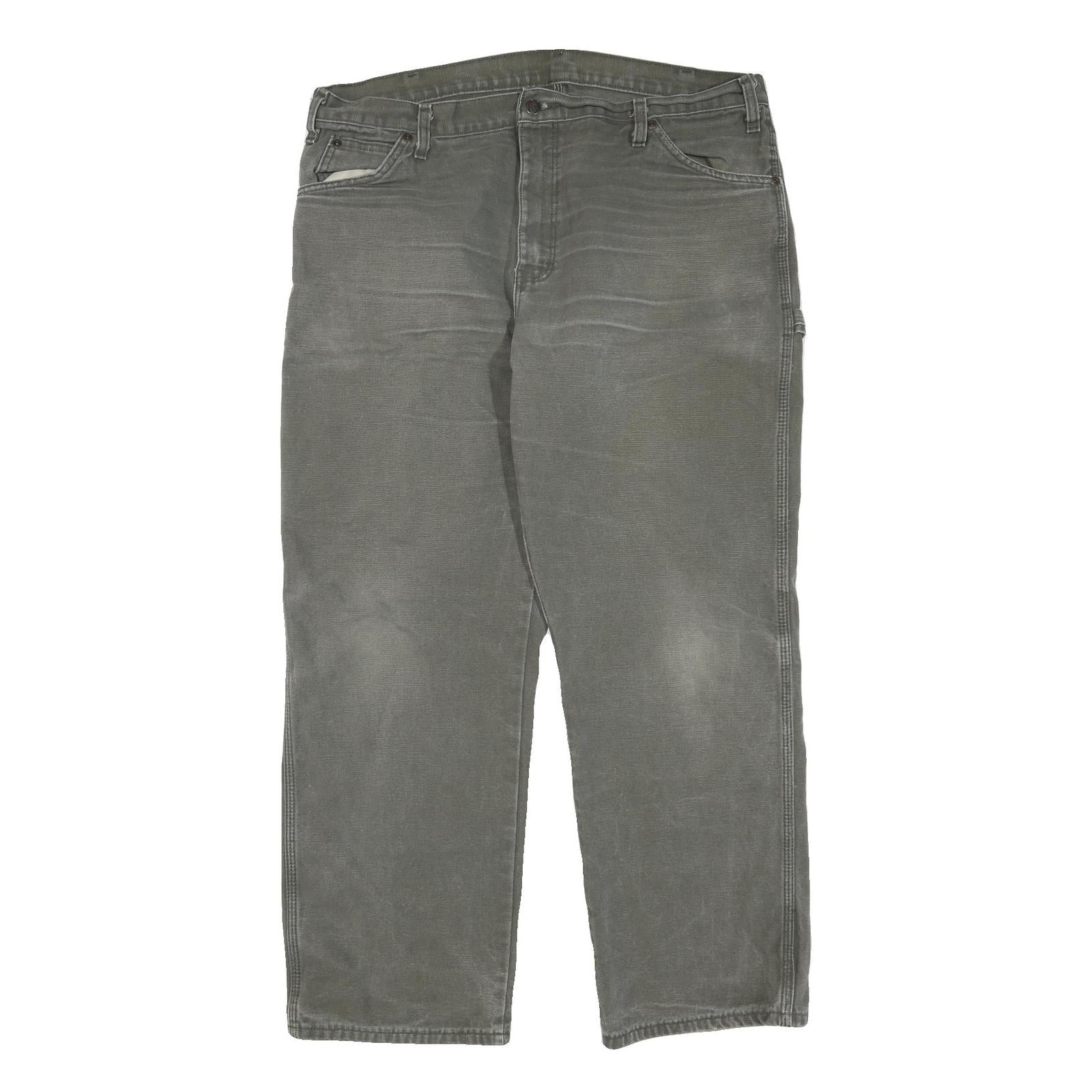 DICKIES Mens Regular Fit Straight Denim Grey W38 L30 Workwear Casual Jeans Refurbished - N/A refurbished available on Cerqular