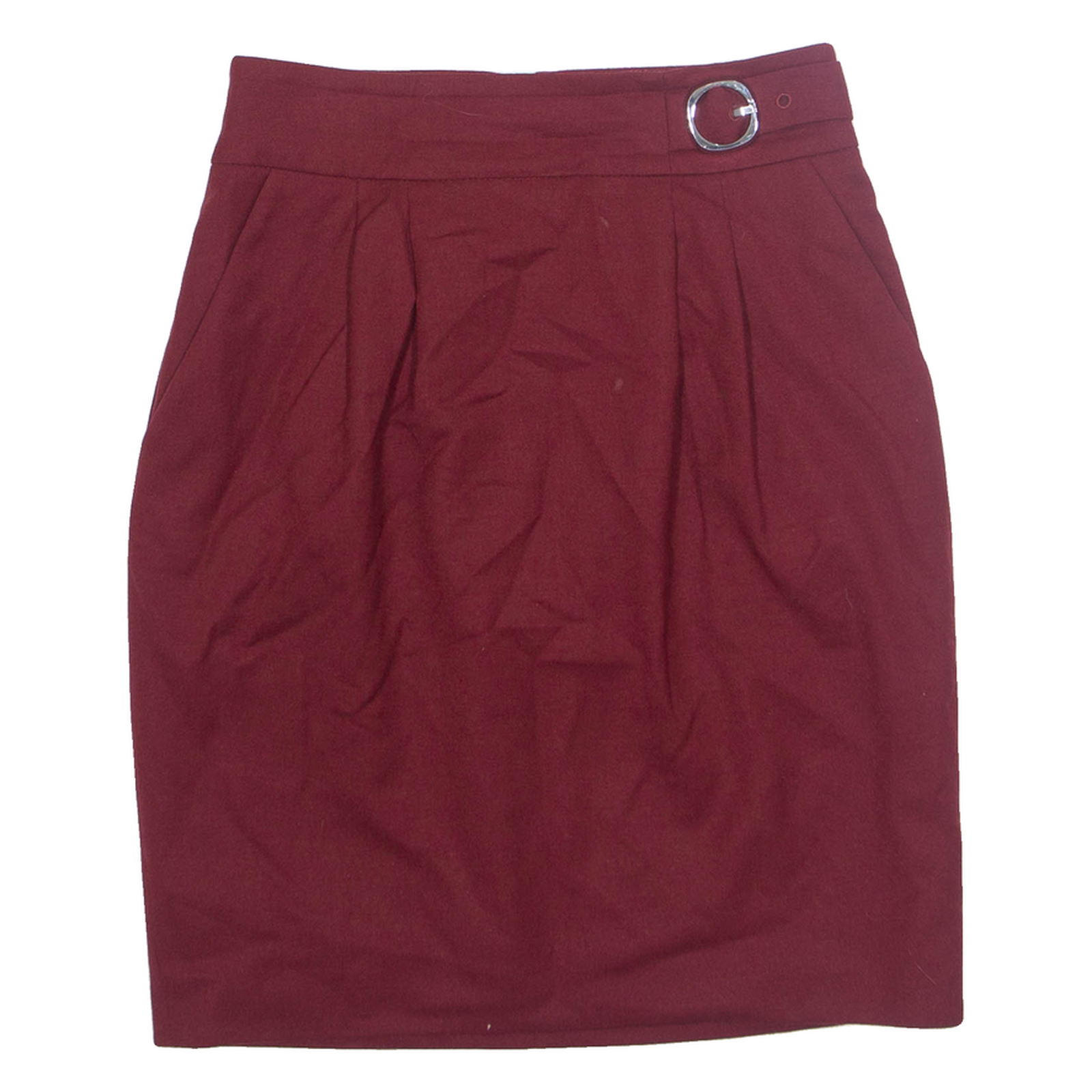 BOSS HUGO BOSS Raphele Womens Straight Skirt Red Knee Length Wool UK 6 Refurbished - N/A refurbished available on Cerqular