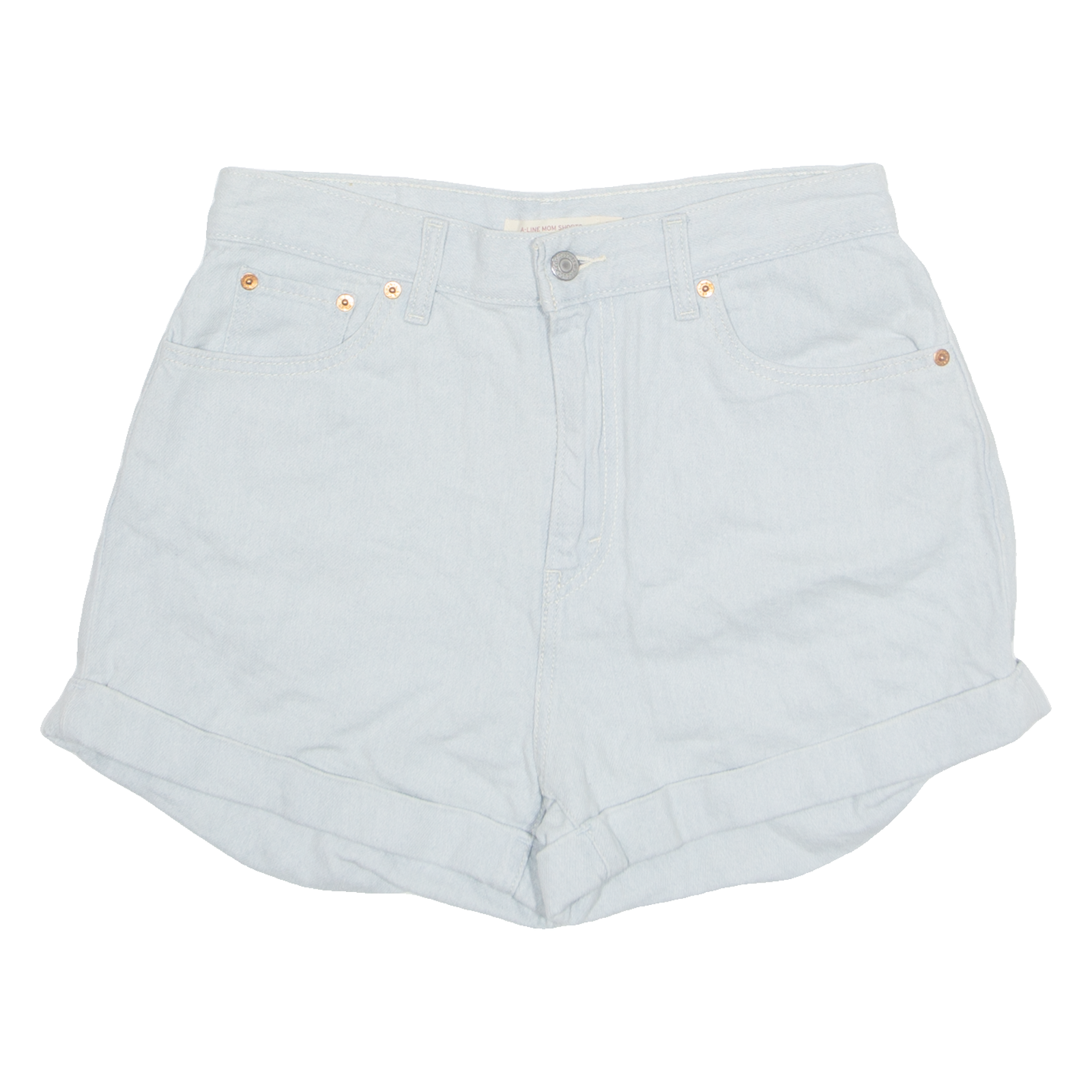 LEVI'S A-line Mom Womens Denim Shorts Blue M W29 Refurbished - N/A refurbished available on Cerqular