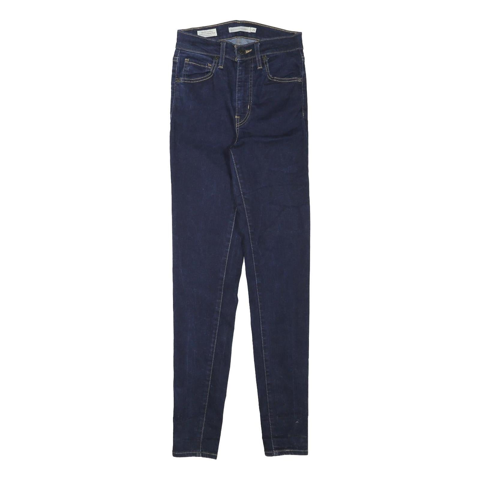 LEVI'S Womens Slim Fit Skinny Denim Dark Blue W23 L29 Cotton Blend Zip Jeans Refurbished - N/A refurbished available on Cerqular