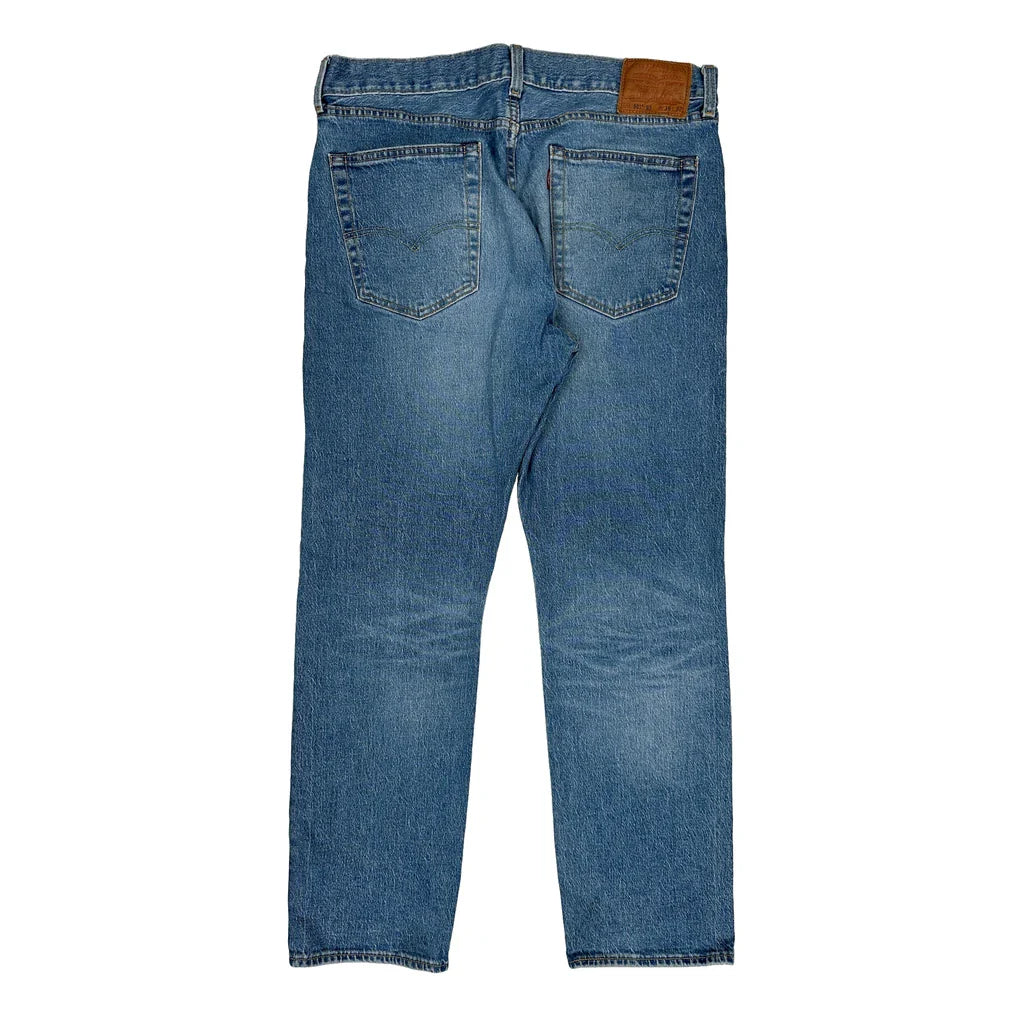 501 Levis Jeans - 36W 32L Blue Cotton Refurbished - Thrifted (note: this is a term often used to describe second- refurbished available on Cerqular