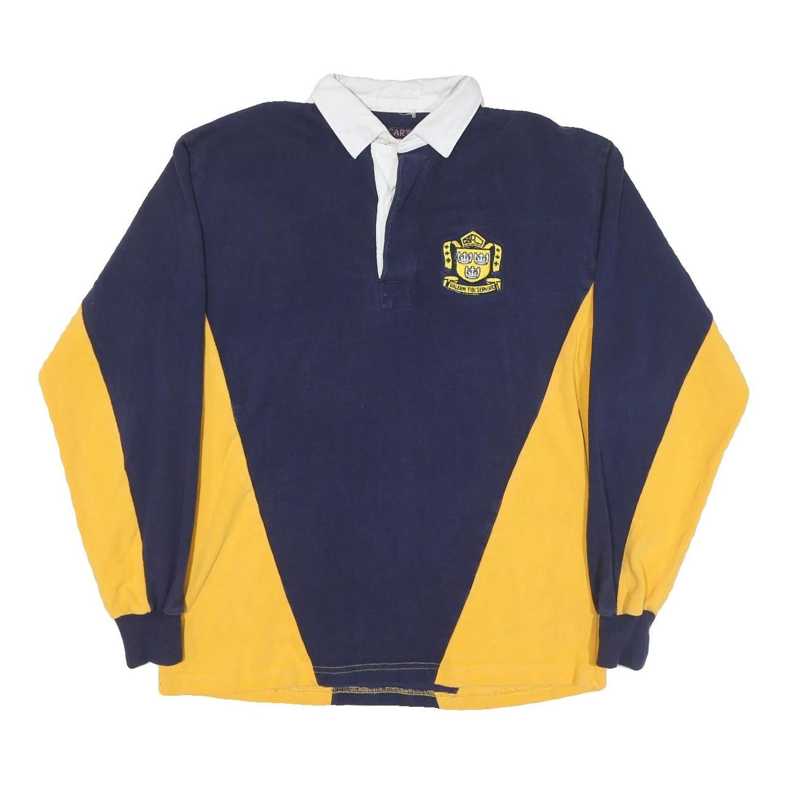 Buy MC CARTHY Mens Navy & Yellow Long Sleeve Rugby Style Polo Shirt M Cotton Blend Refurbished - $45.49 MC CARTHY Mens Navy & Yellow Long Sleeve Rugby Style Polo Shirt M Cotton Blend Refurbished - N/A refurbished available on Cerqular