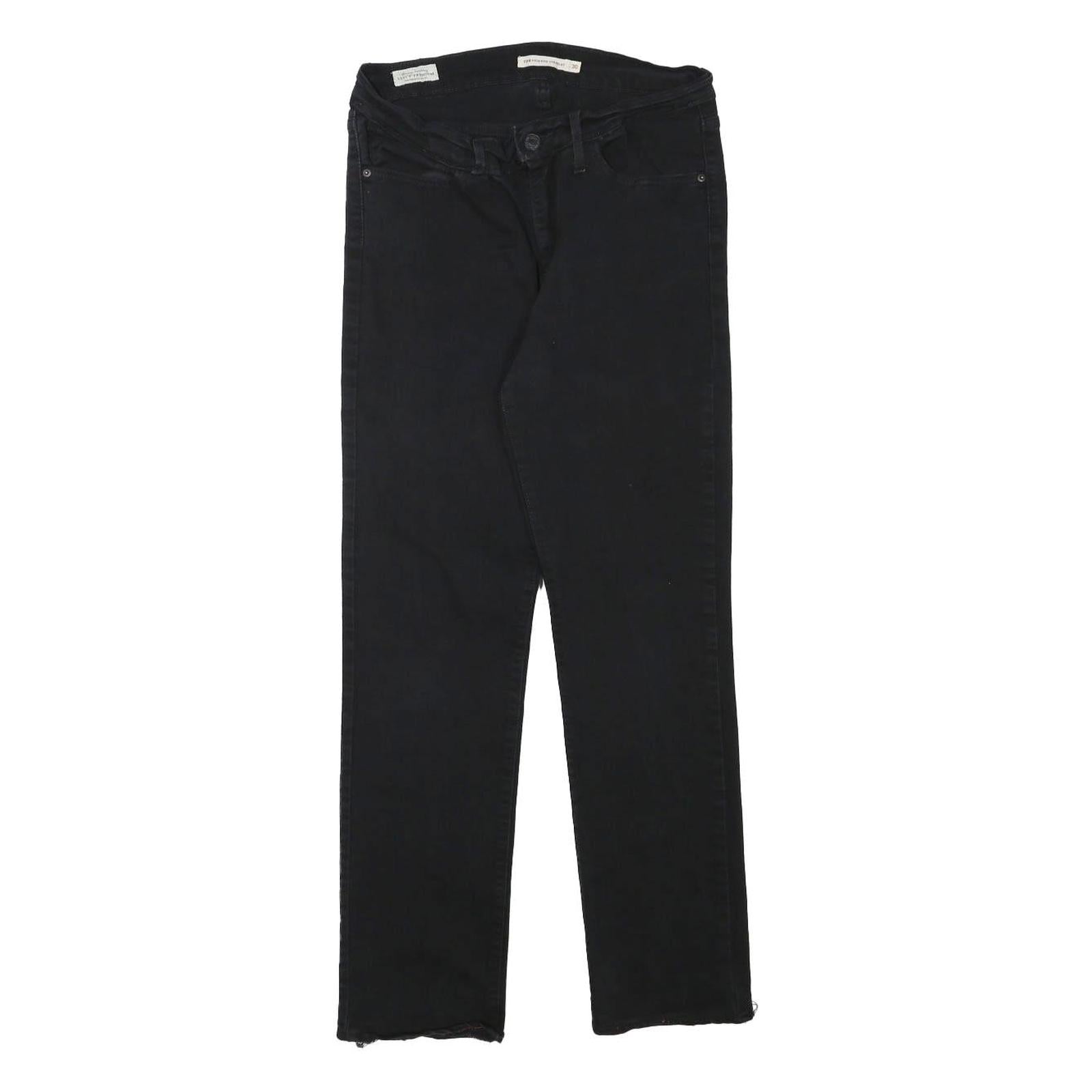 LEVI'S Womens Black Regular Straight Denim Medium W27 L26 Zip Jeans Refurbished - N/A refurbished available on Cerqular