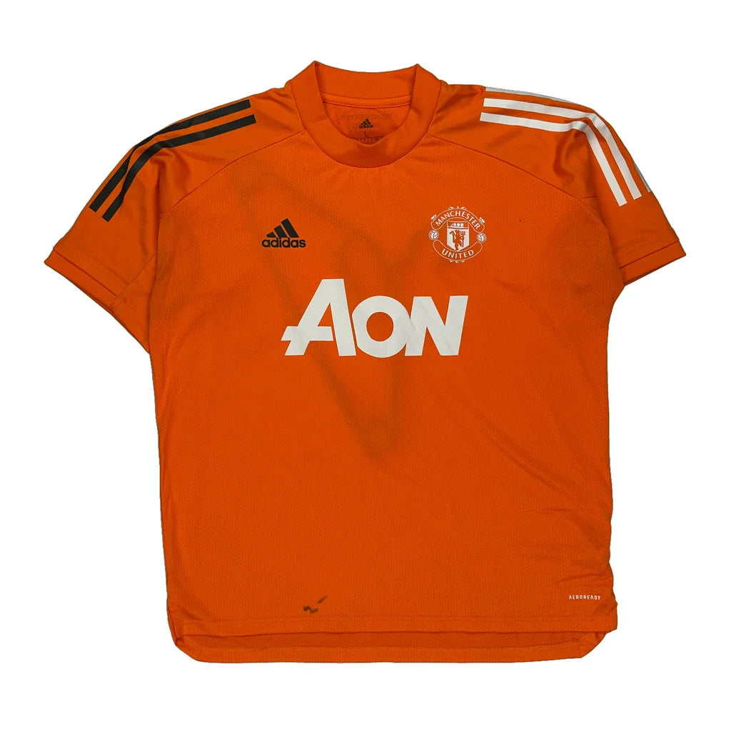 Buy Manchester United Adidas Football Football Shirt - Large Orange Polyester Refurbished - $33.49 Manchester United Adidas Football Football Shirt - Large Orange Polyester Refurbished - Thrifted (note: this is a term often used to describe second- refurbished available on Cerqular