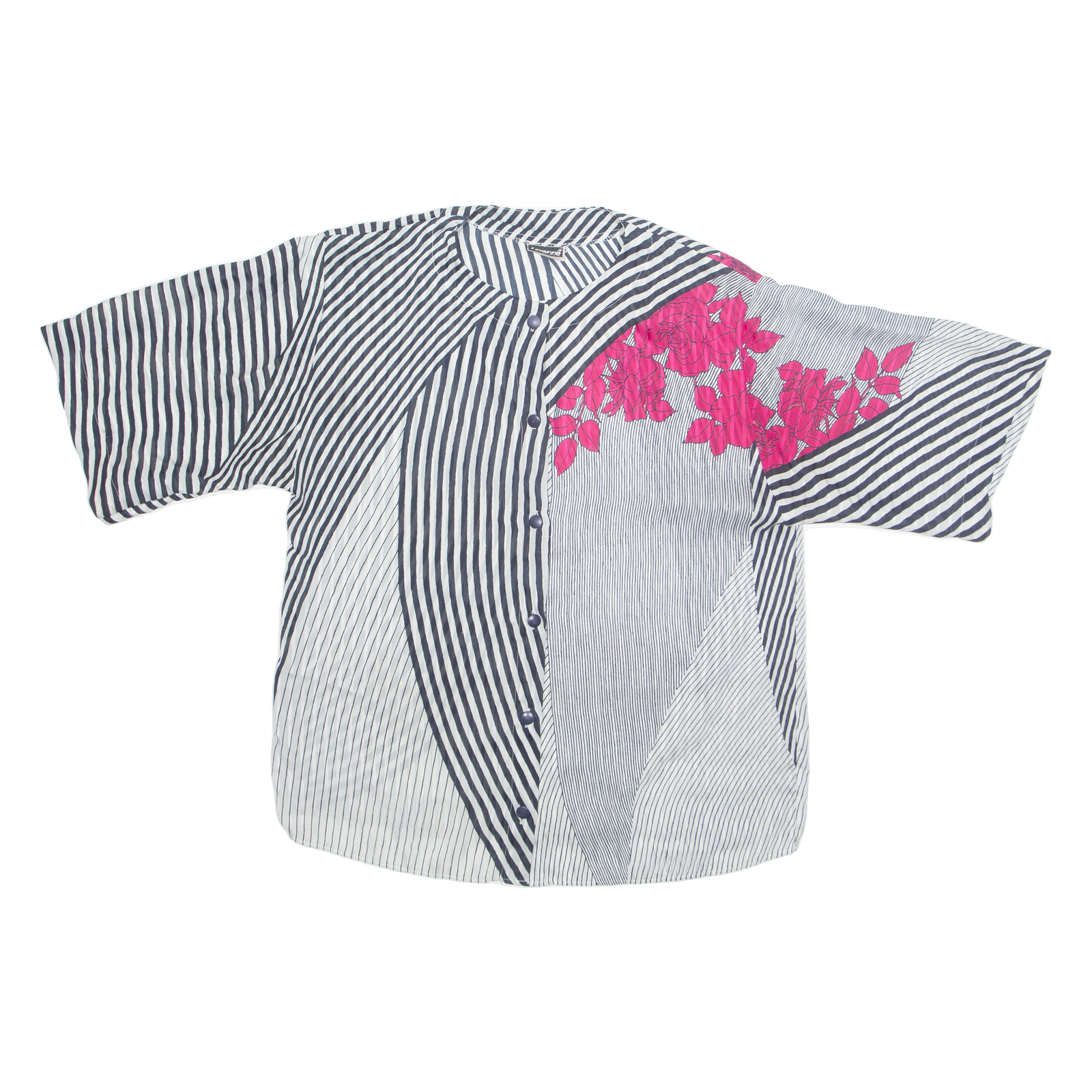 Womens Printed Blouse Black Striped UK 14 Refurbished - N/A refurbished available on Cerqular