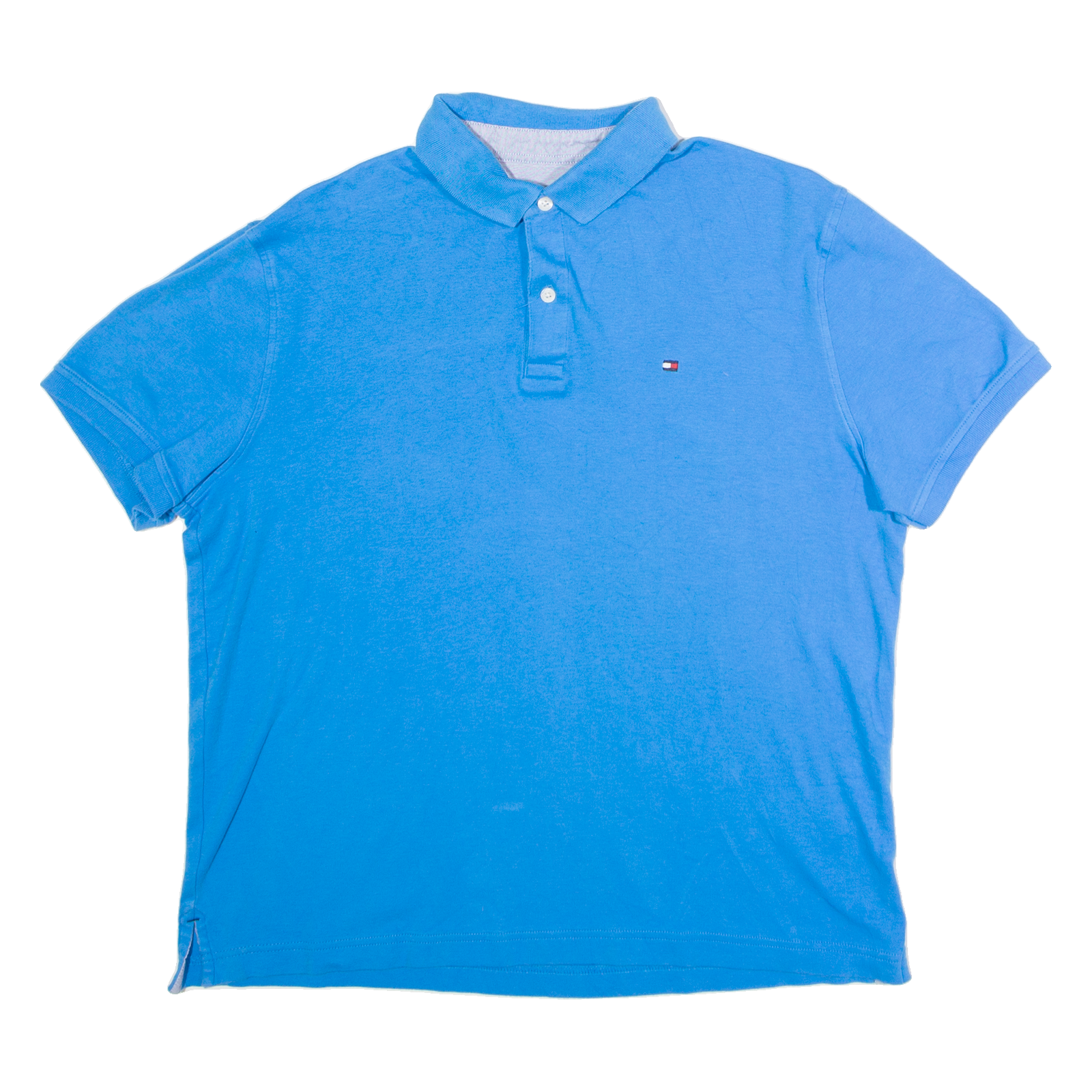 TOMMY HILFIGER Mens Polo Shirt Blue L Refurbished - N/A refurbished available on Cerqular