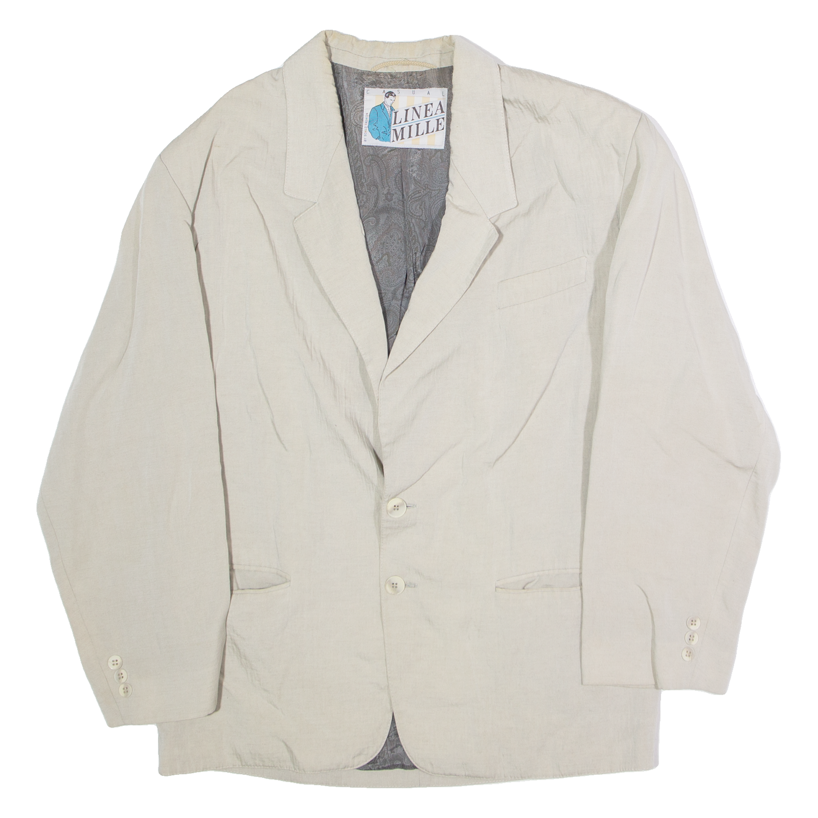 Buy LINEA MILLE Mens Blazer Jacket Beige 90s XL Refurbished - $40.29 LINEA MILLE Mens Blazer Jacket Beige 90s XL Refurbished - N/A refurbished available on Cerqular