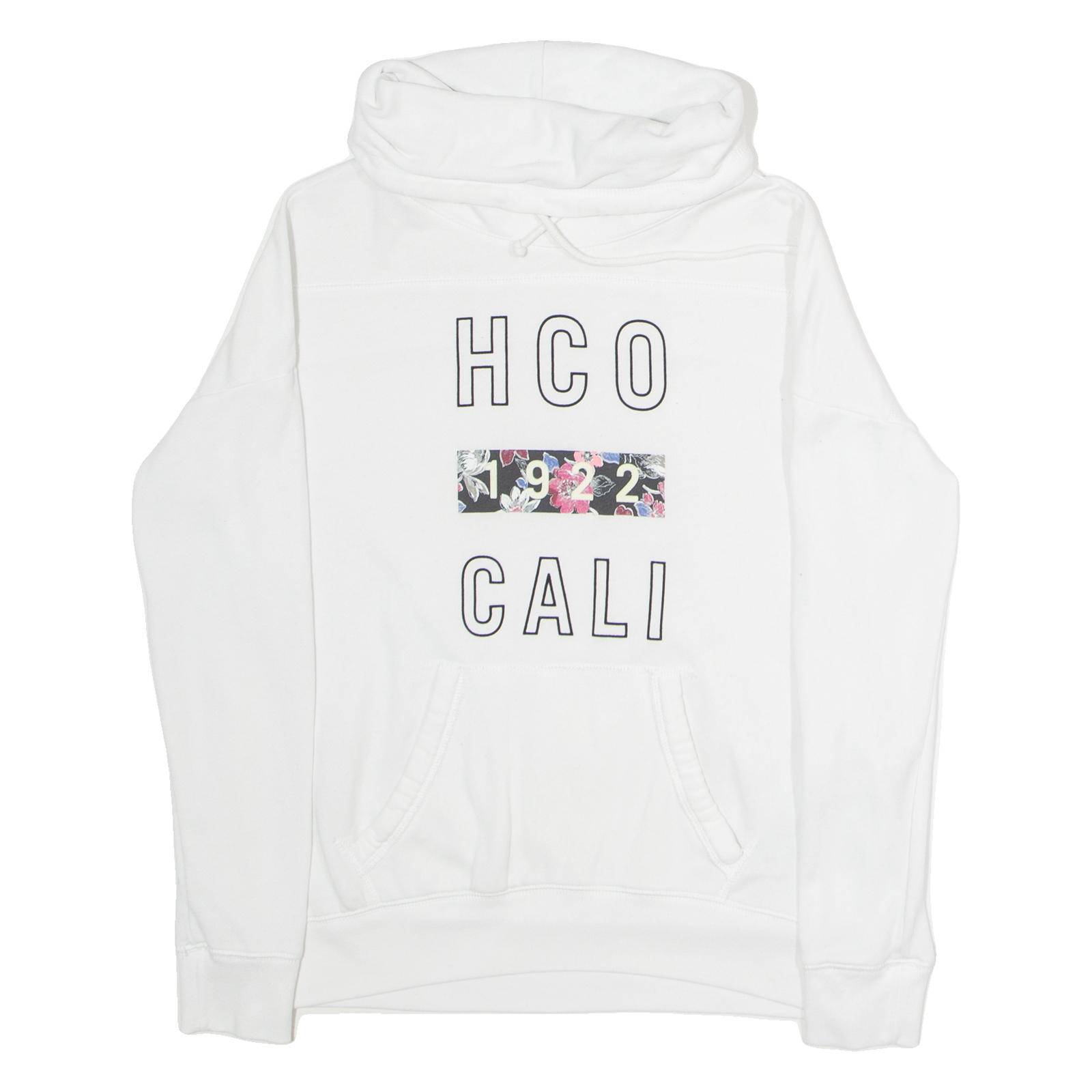 HOLLISTER Womens Sweatshirt White Roll Neck S Refurbished - N/A refurbished available on Cerqular