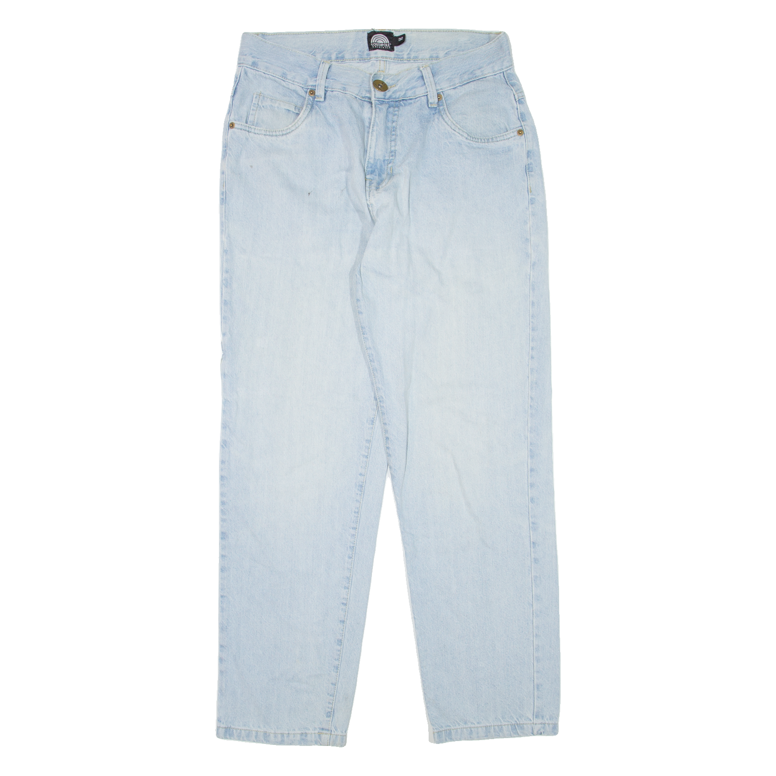 SOUTHPOLE Carpenter Womens Jeans Blue Relaxed Tapered W30 L29 Refurbished - N/A refurbished available on Cerqular