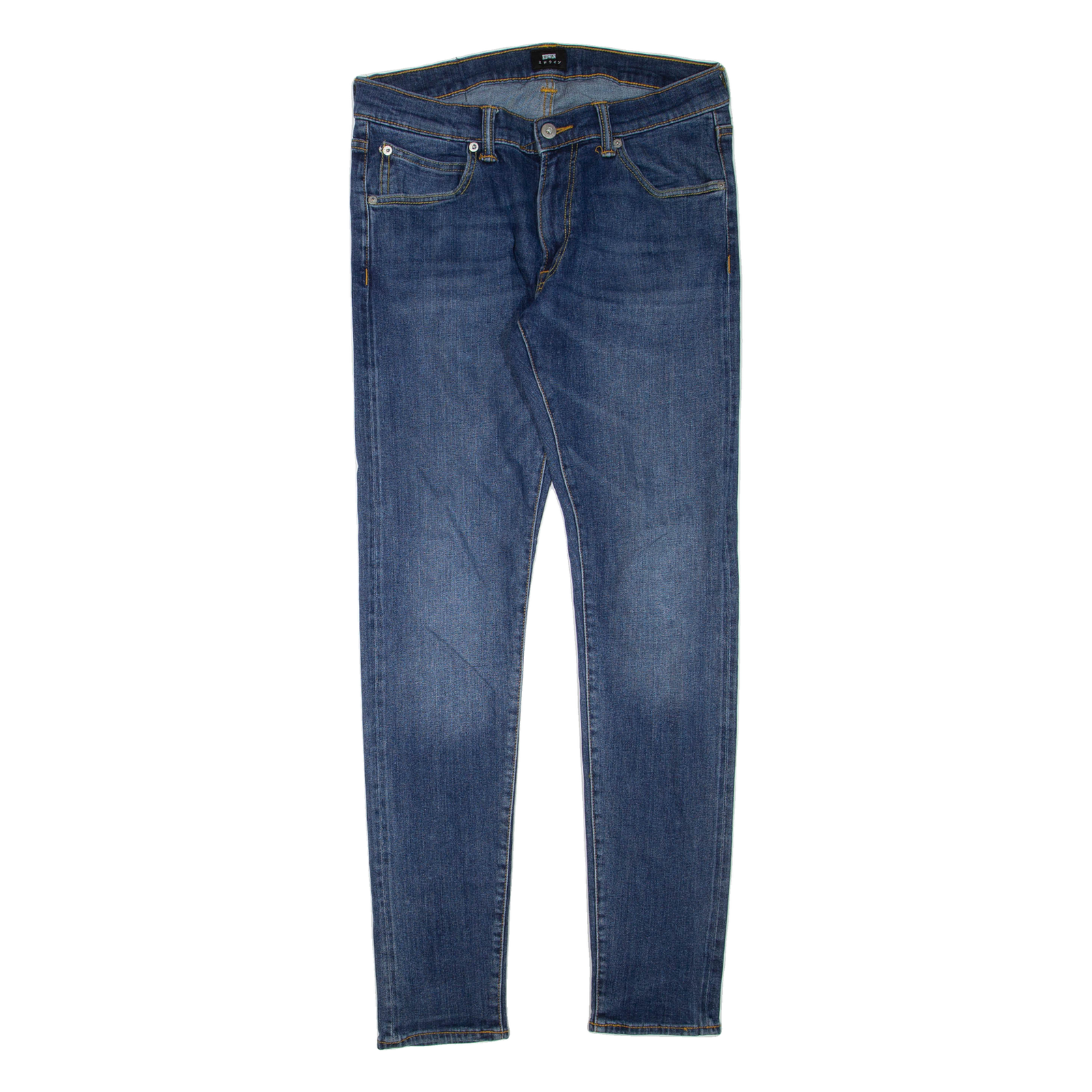 EDWIN Mens Jeans Blue Regular Skinny Stone Wash W30 L32 Refurbished - N/A refurbished available on Cerqular