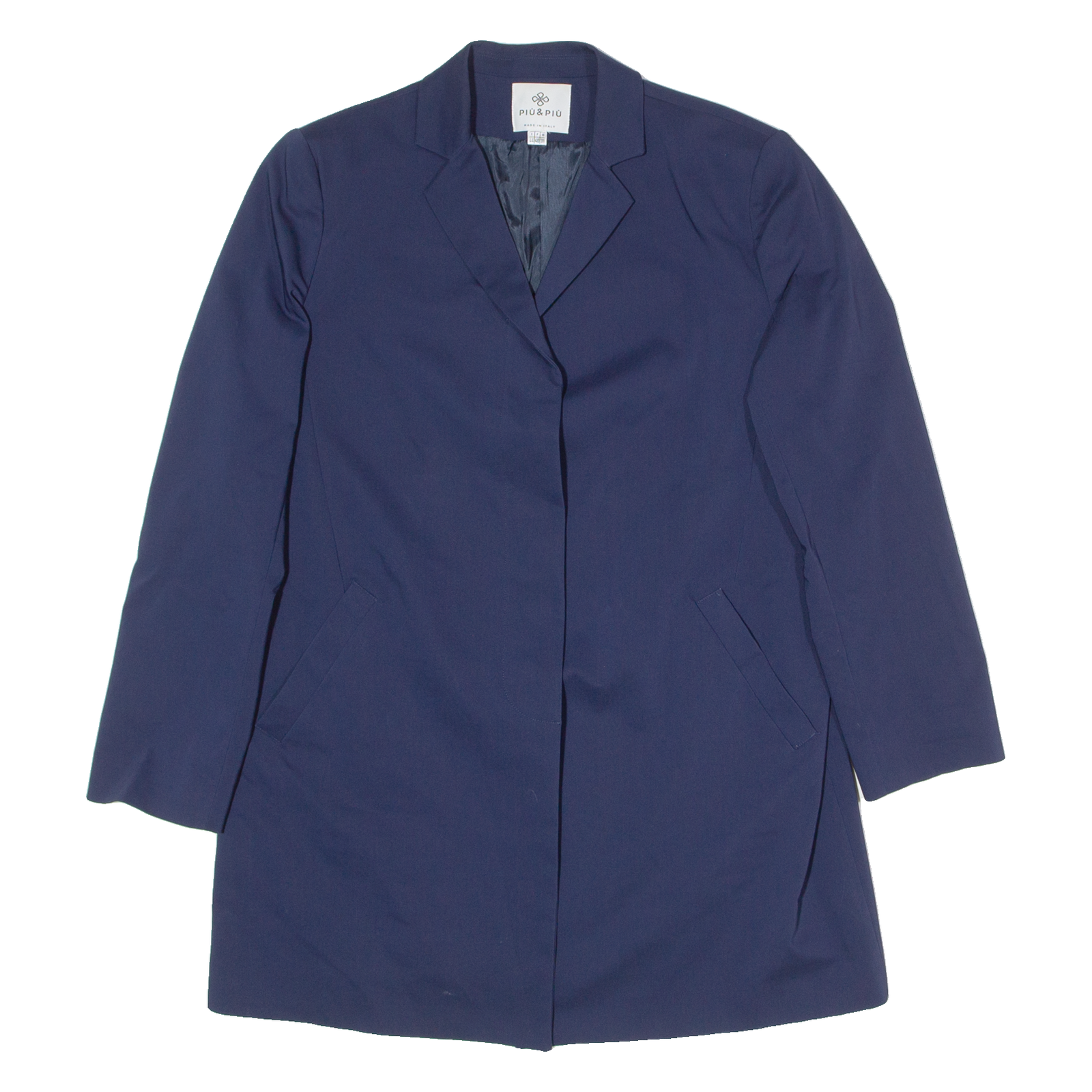 PIU& PIU Womens Overcoat Coat Blue UK 10 Refurbished - N/A refurbished available on Cerqular