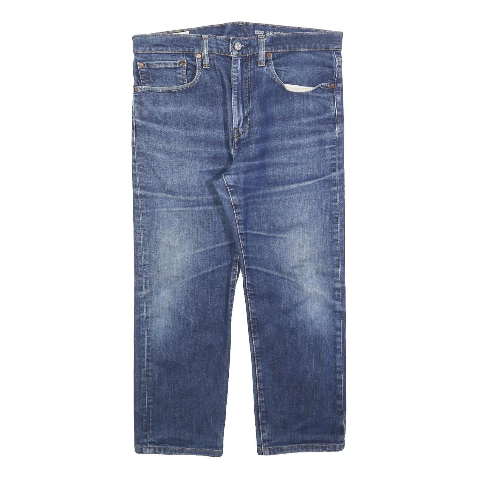 LEVI'S 502 BIG E Mens Jeans Blue Regular Straight Denim Medium W34 L25 Classic Refurbished - N/A refurbished available on Cerqular