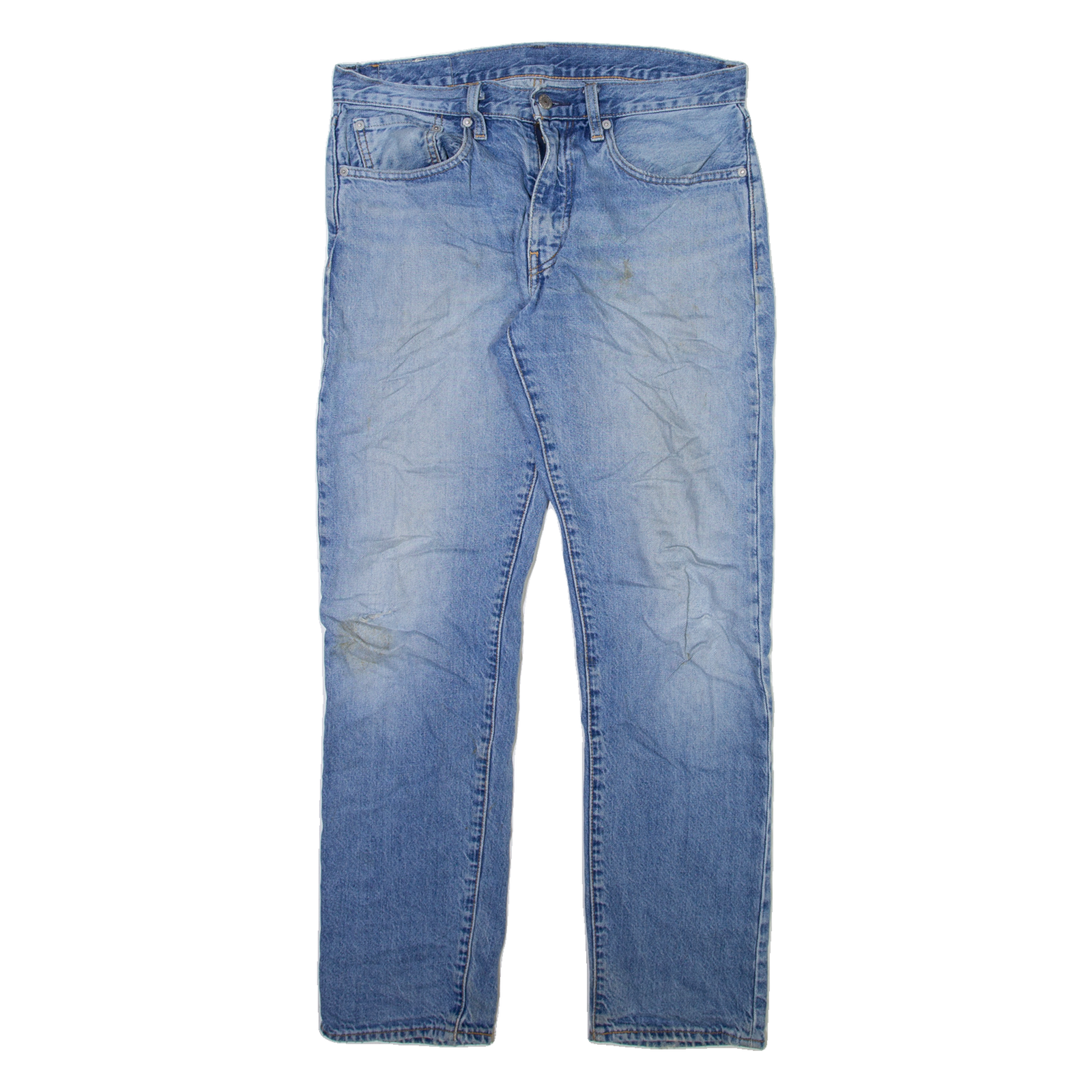 LEVI'S 502 Jeans Mens Blue Regular Tapered Stone Wash W31 L32 Refurbished - N/A refurbished available on Cerqular