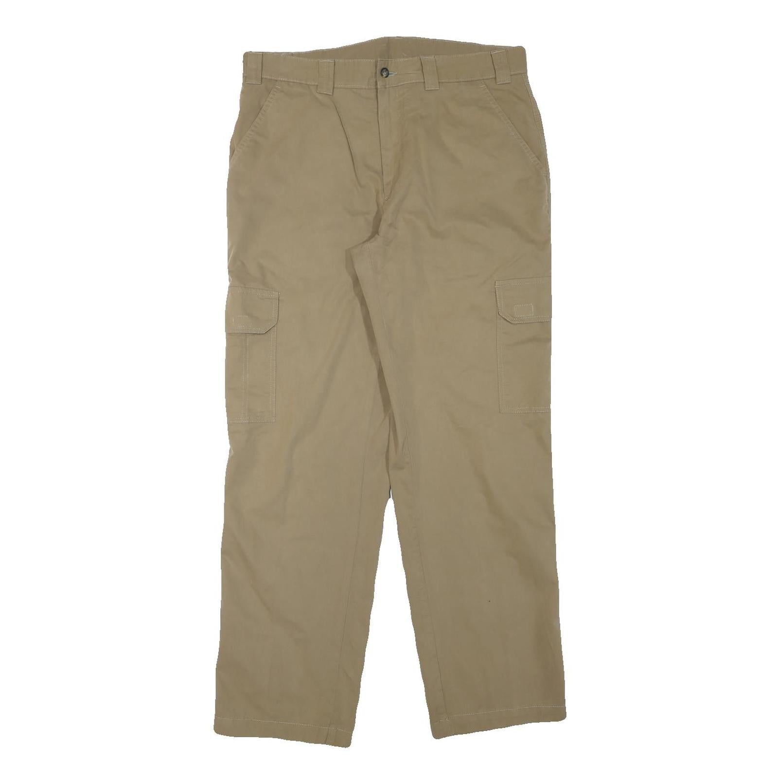 MCGREGOR Mens Relaxed Beige Cargo Trousers W34 L31 Cotton Blend Zip Pocket Refurbished - N/A refurbished available on Cerqular