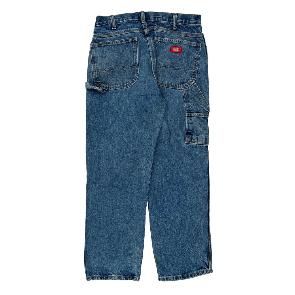 Dickies Carpenter Jeans - 36W 29L Blue Cotton Refurbished - Thrifted (note: this is a term often used to describe second- refurbished available on Cerqular