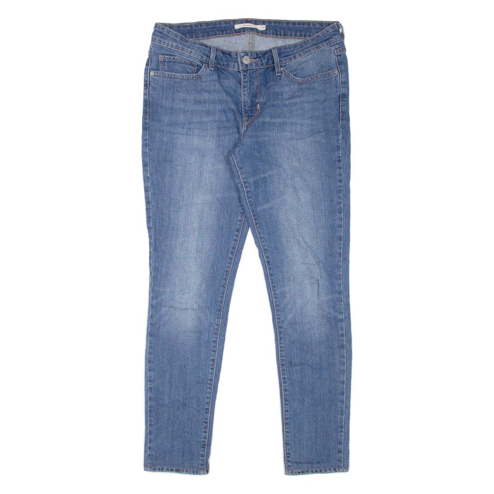 LEVI'S 711 Womens Jeans Blue Slim Skinny Stone Wash W28 L30 Refurbished - N/A refurbished available on Cerqular