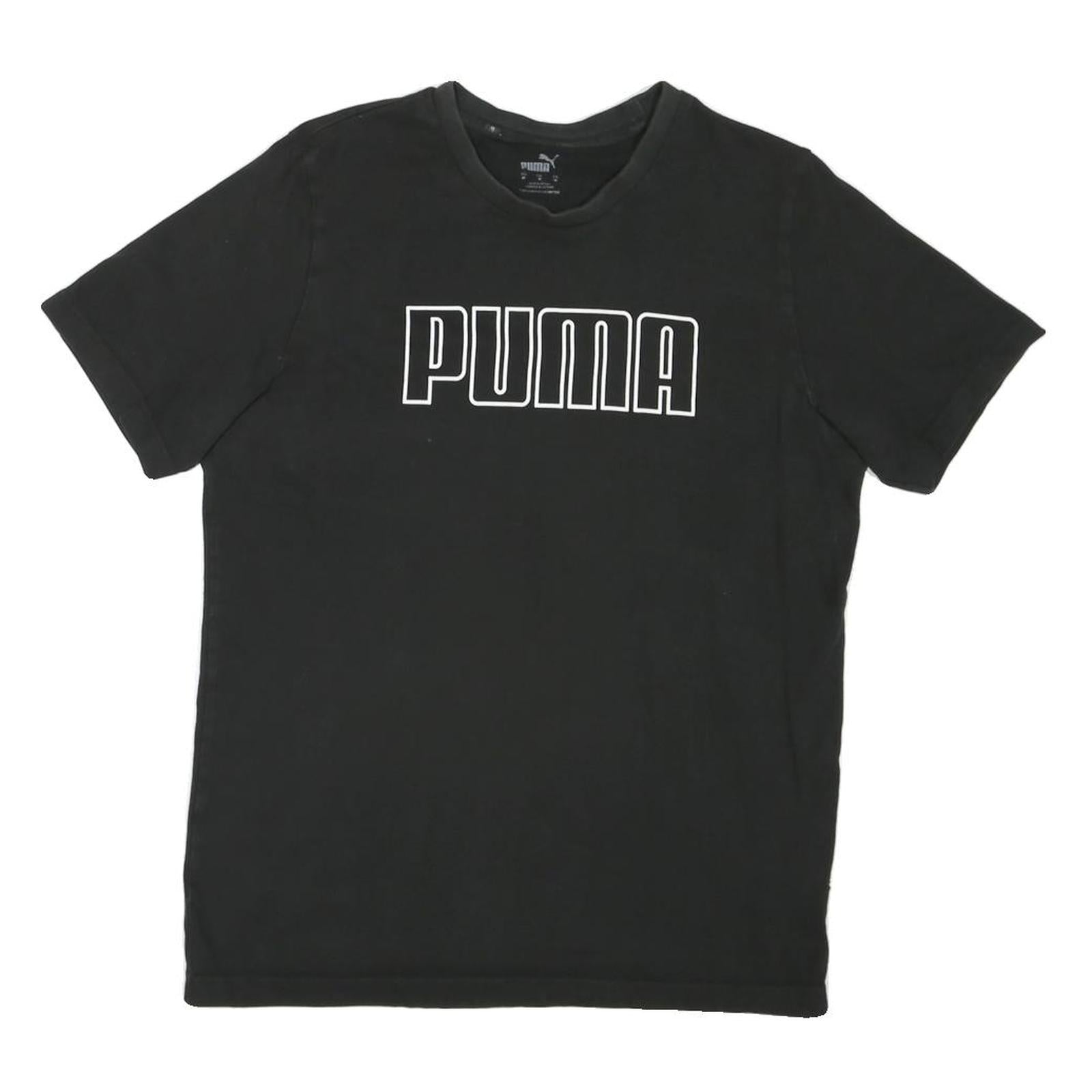 Buy PUMA Mens Black S Graphic T-Shirt Short Sleeve Crew Neck Cotton Blend Refurbished - $19.49 PUMA Mens Black S Graphic T-Shirt Short Sleeve Crew Neck Cotton Blend Refurbished - N/A refurbished available on Cerqular