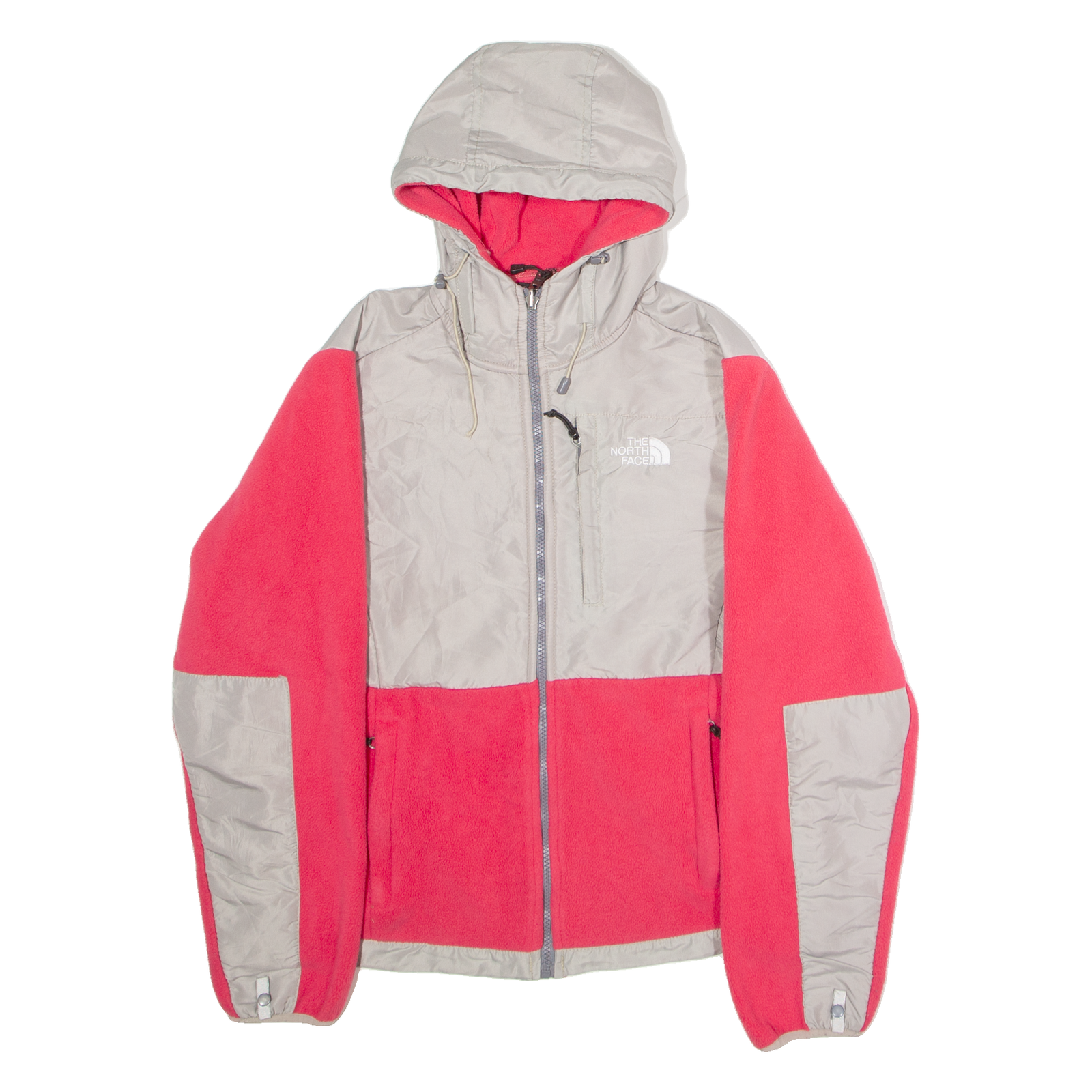 THE NORTH FACE Womens Fleece Jacket Pink Hooded Colourblock M Refurbished - N/A refurbished available on Cerqular