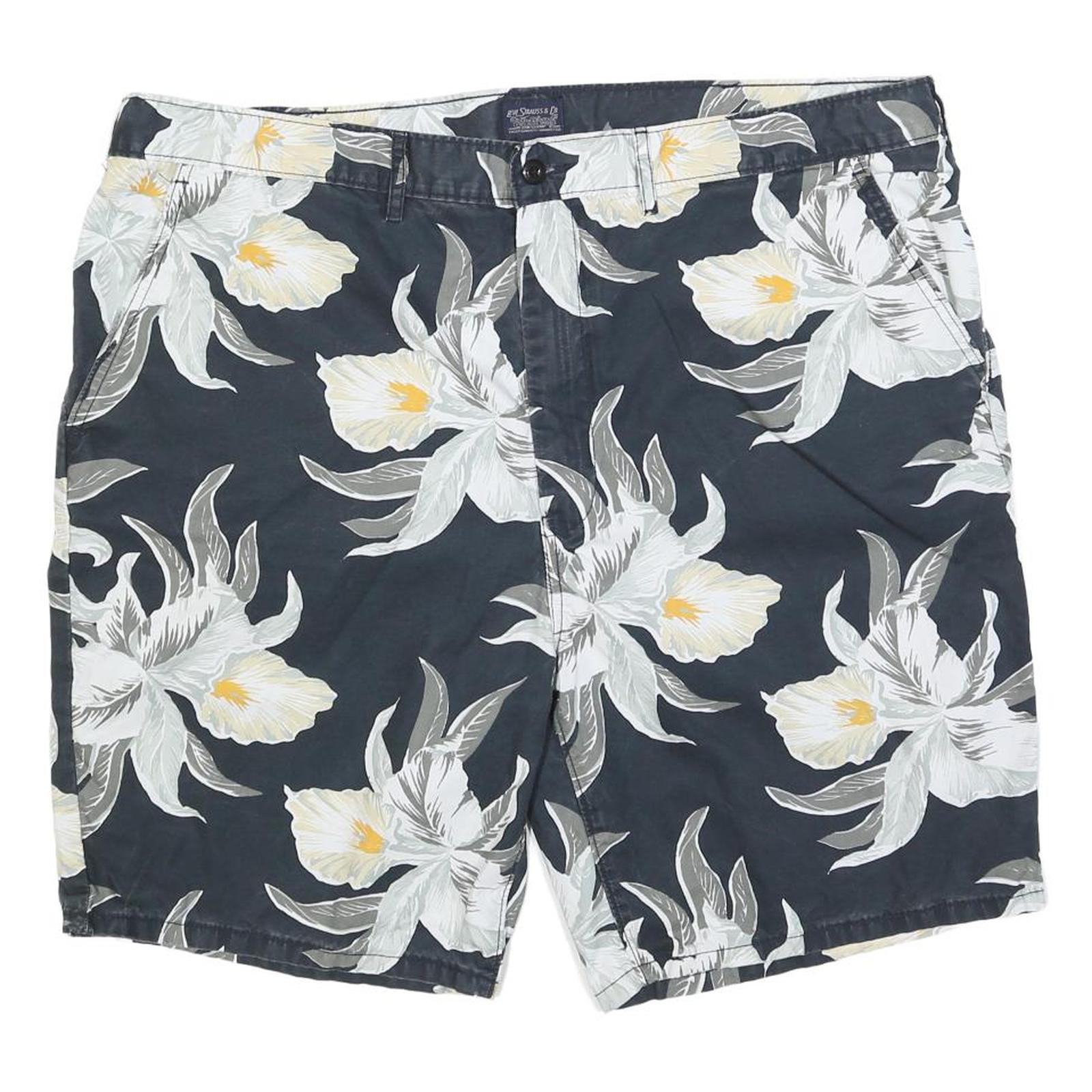 LEVI'S Mens Shorts Blue Floral Pattern 2XL W44 Cotton Blend Casual Summer Refurbished - N/A refurbished available on Cerqular