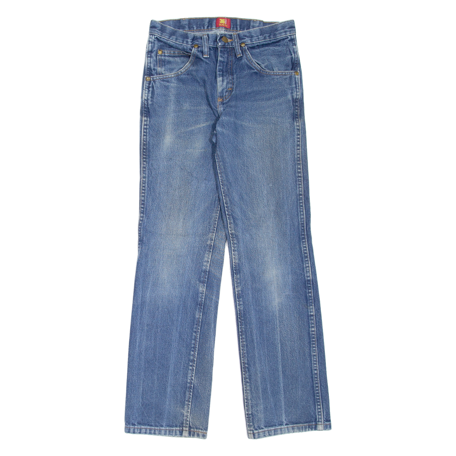 WRANGLER 36MWZ Mens Jeans Blue Slim Straight Stone Wash W28 L30 Refurbished - N/A refurbished available on Cerqular