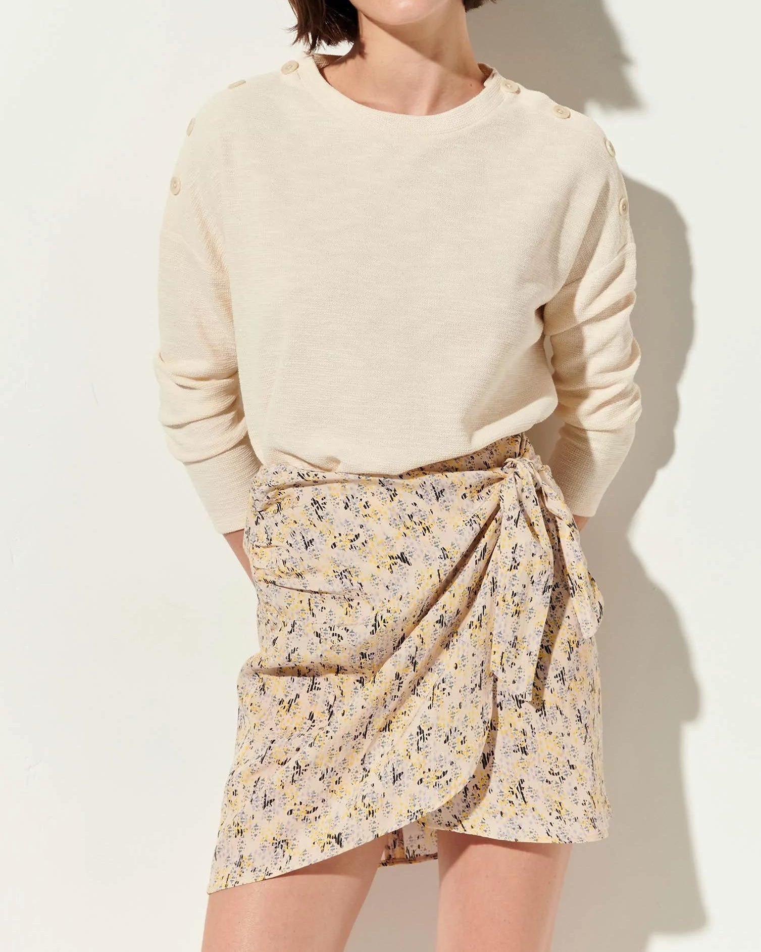 Tshirt Austin Fleur-De-Sel | Color: FLEUR DE SEL | Size: XS Refurbished - Rue Madame is a known brand, and the standardized name is " refurbished available on Cerqular